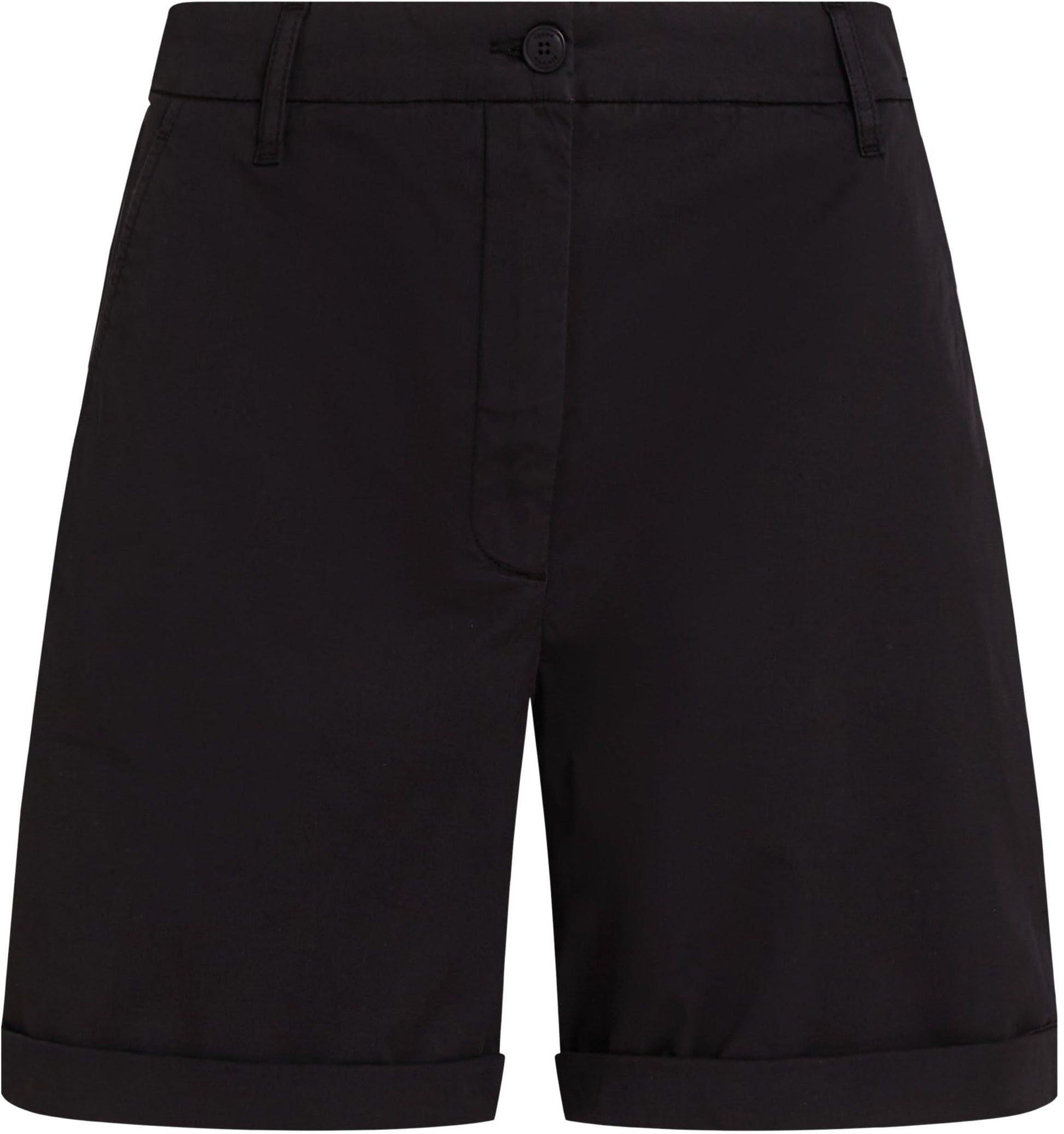 Tommy Hilfiger Pantalones Cortos Chinos para Mujer Mom Fit, Negro (Black), 38