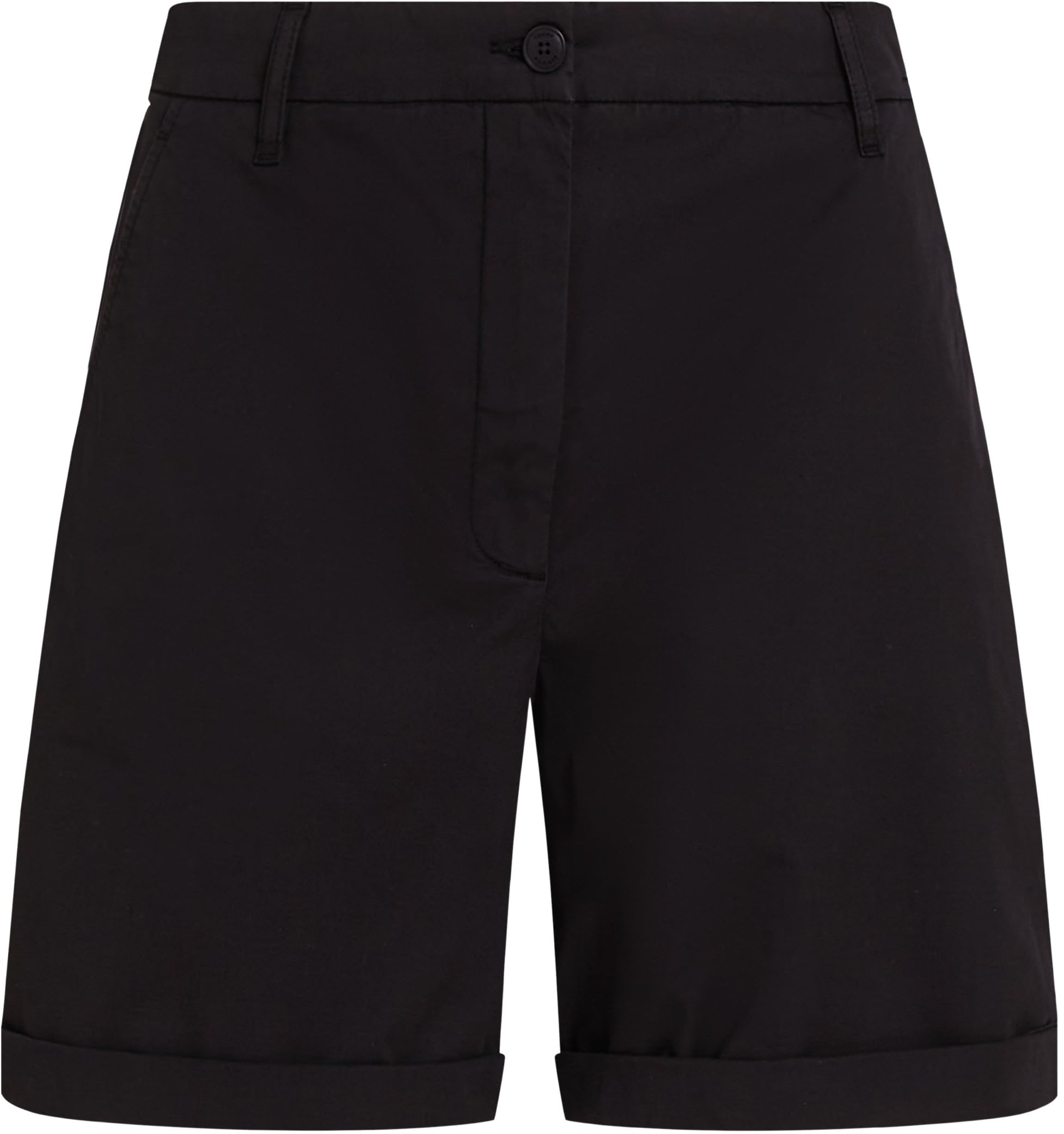 Tommy Hilfiger Pantalones Cortos Chinos para Mujer Mom Fit, Negro (Black), 38