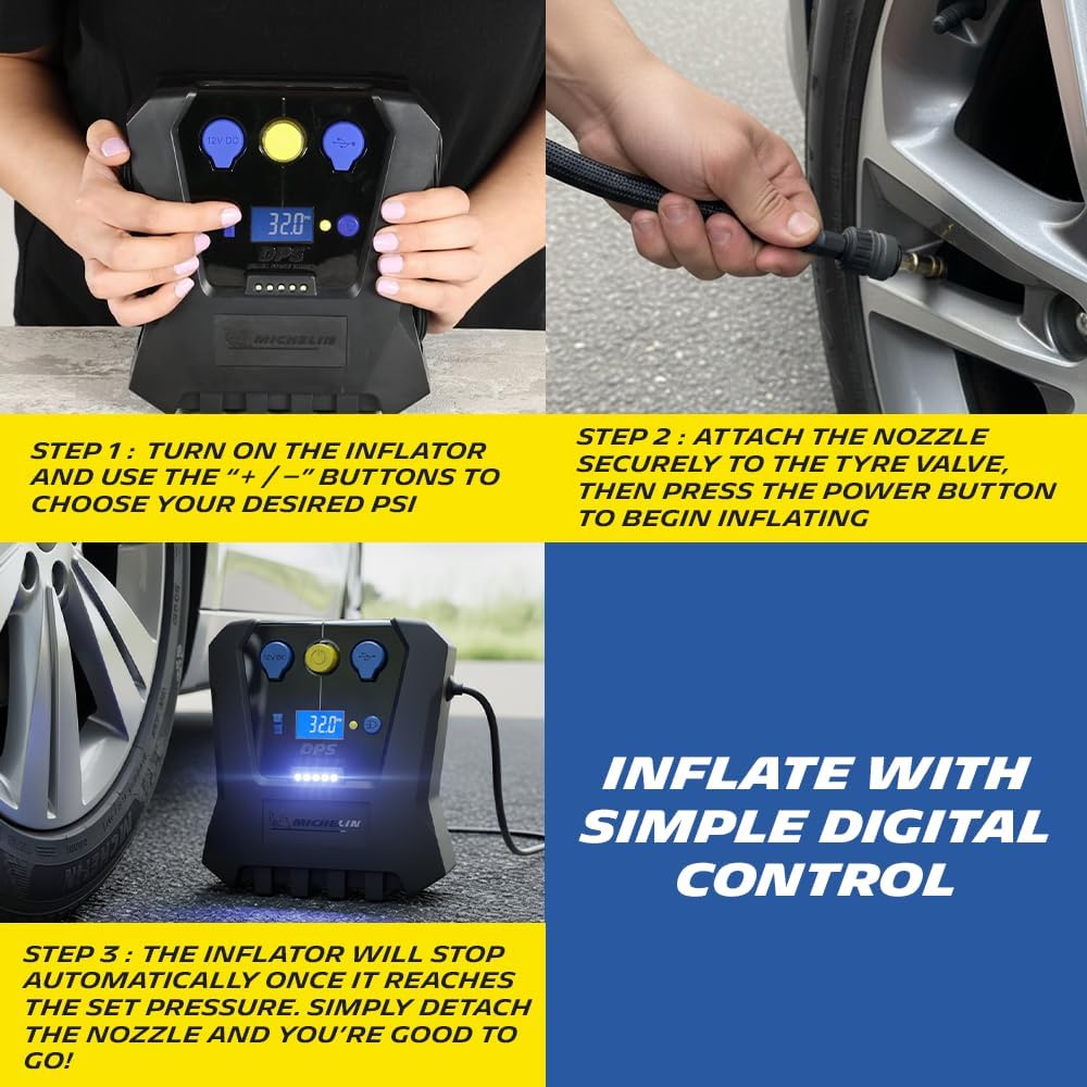 MICHELIN High Power Tyre Inflator (ML-12266)
