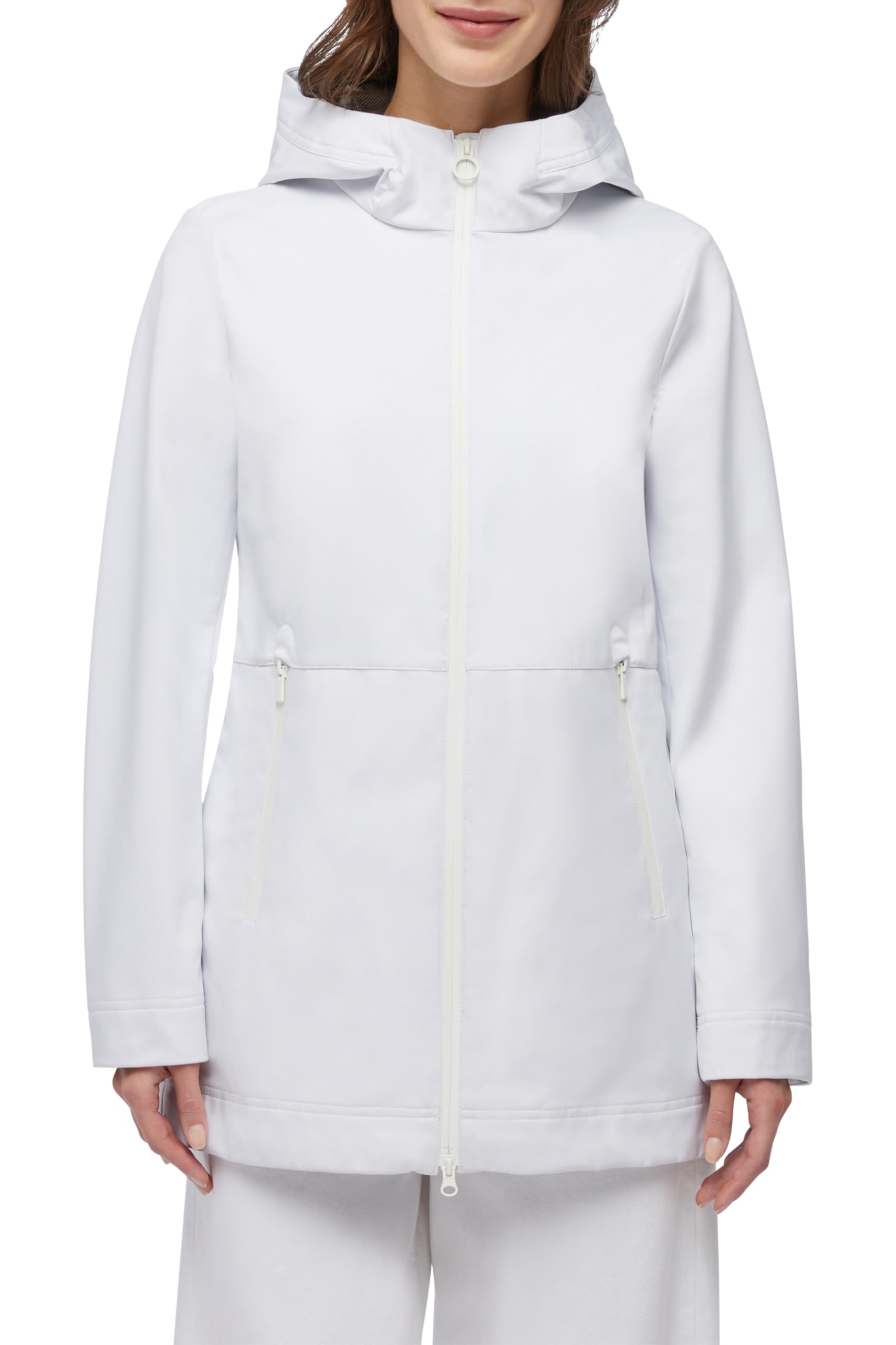 Geox W Spherica Parka 1 Chaqueta, Hochweiß, 44 para Mujer