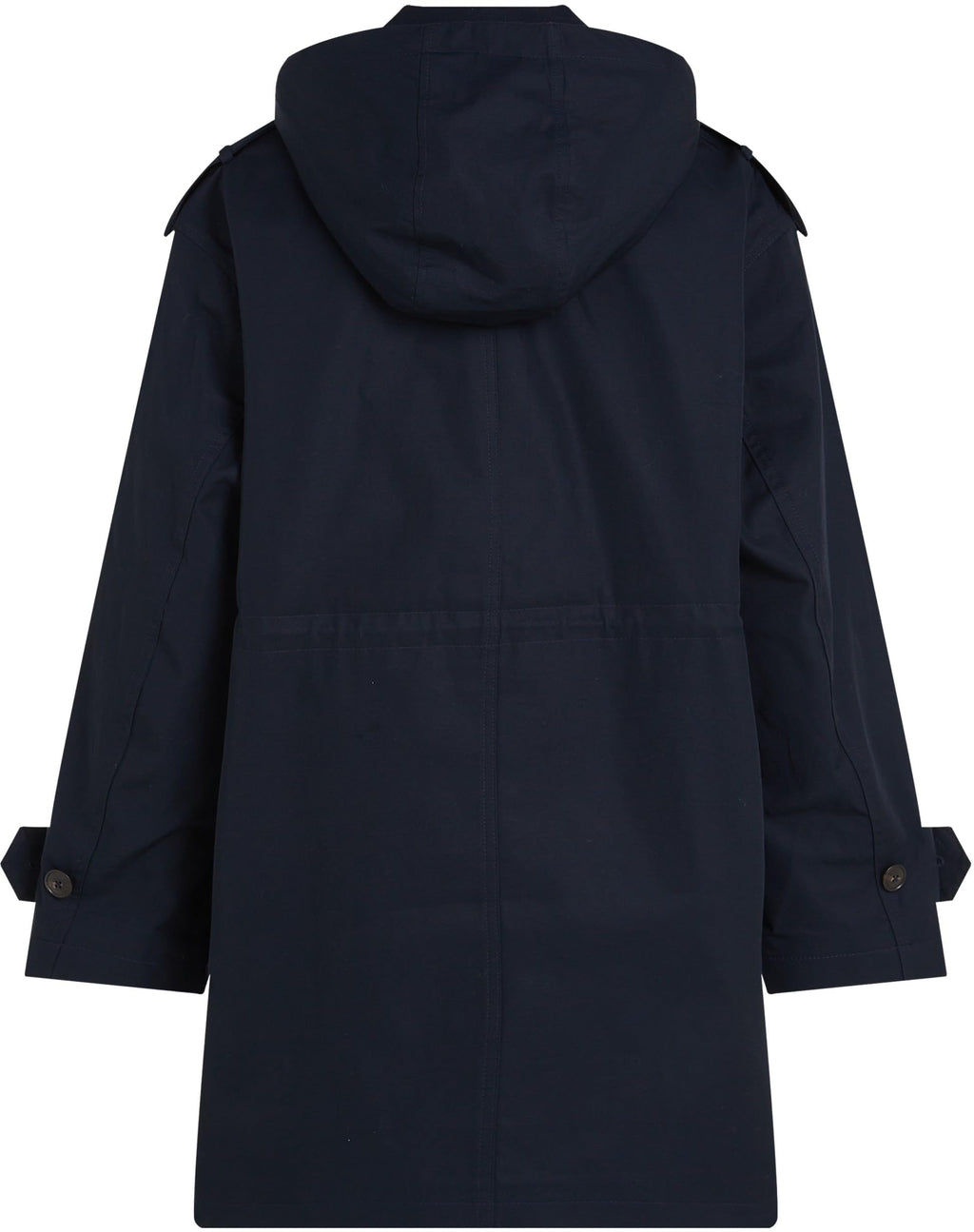Tommy Hilfiger Parka Mujer Cotton Hood Gabardina, Azul (Desert Sky), 44