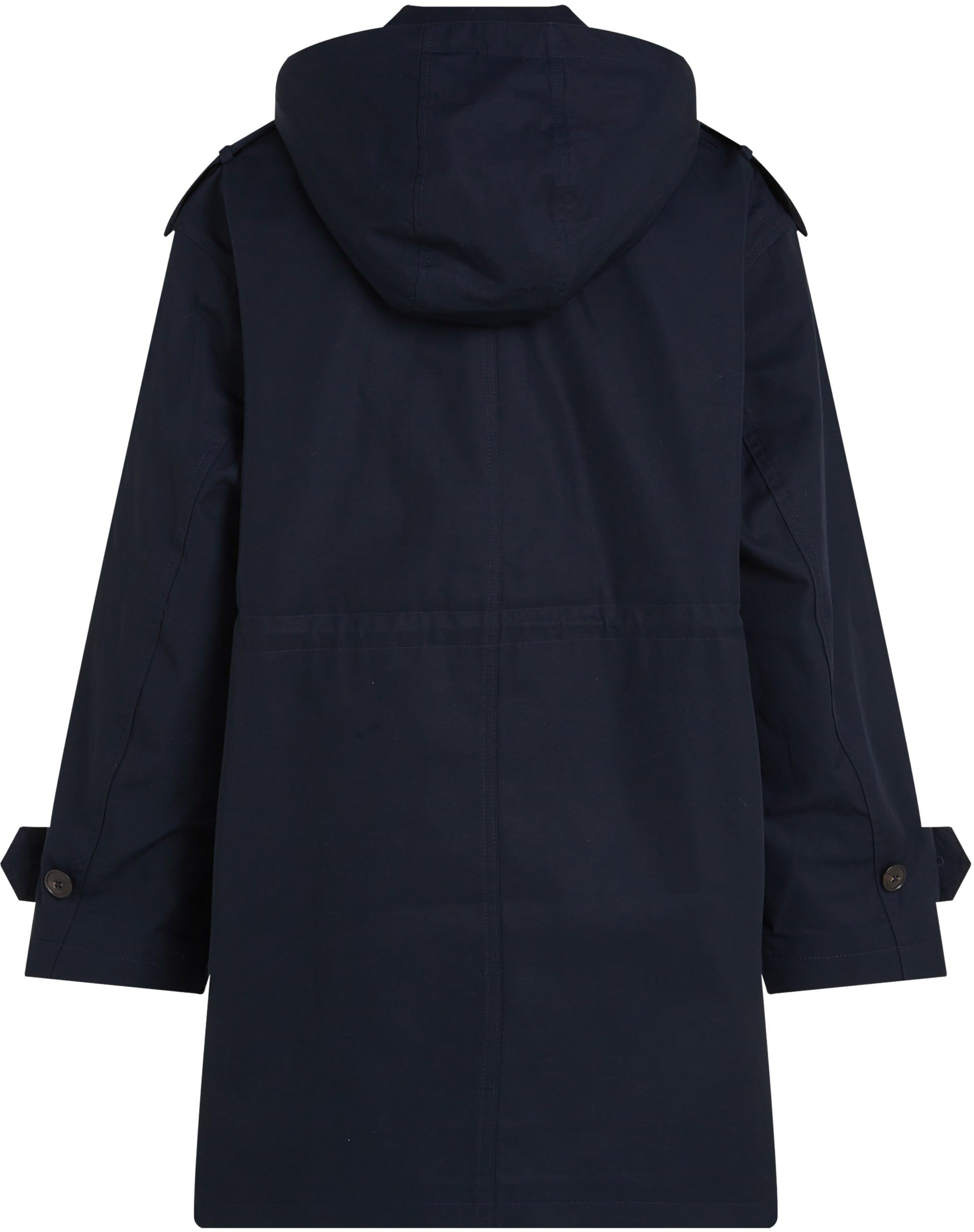 Tommy Hilfiger Parka Mujer Cotton Hood Gabardina, Azul (Desert Sky), 44