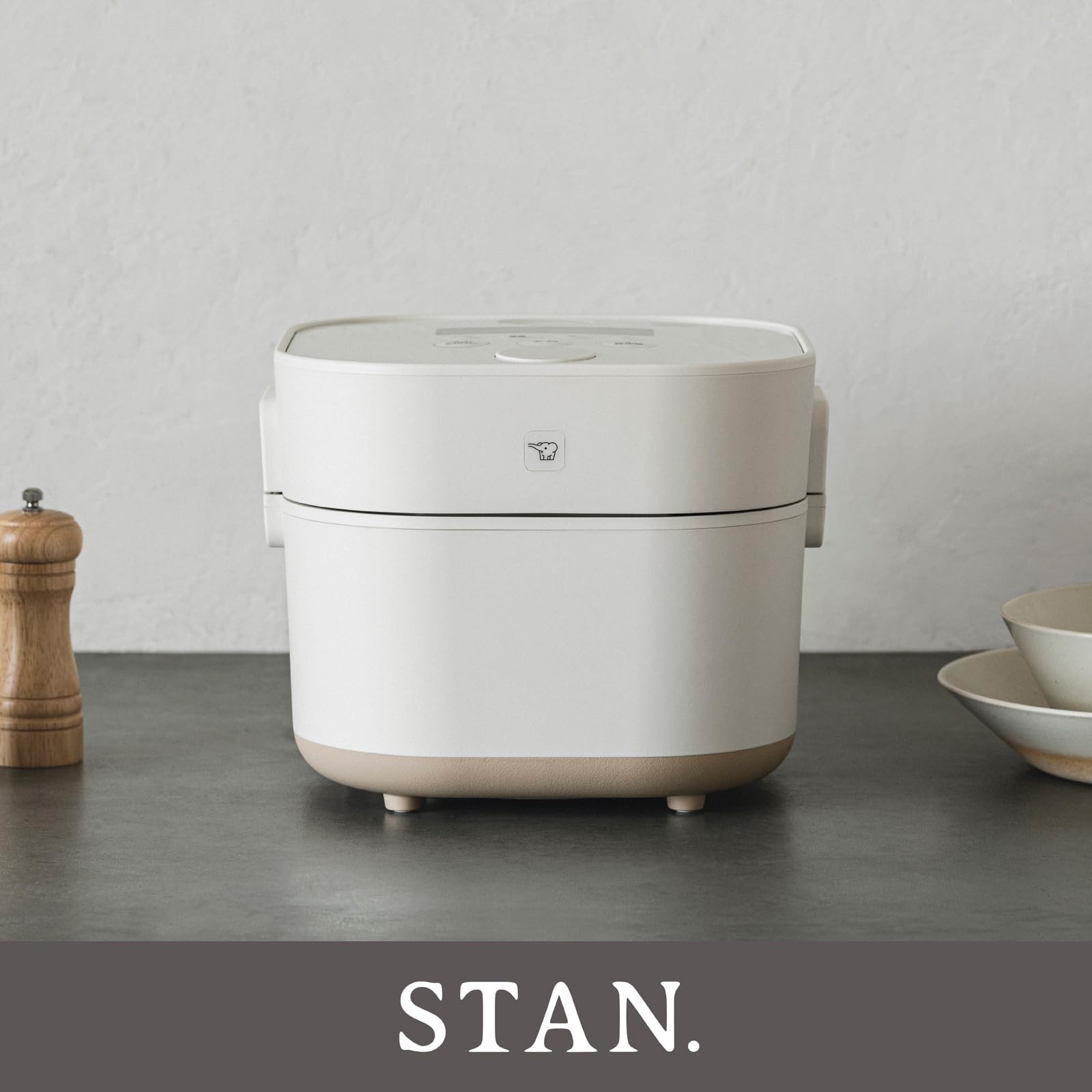 Zojirushi STAN. EL-KA23 Automatic Cooking Pot, Pack Cooking, Enameled Pot, Easy Care 100V only Japanese Only Shipped from Japan (White)