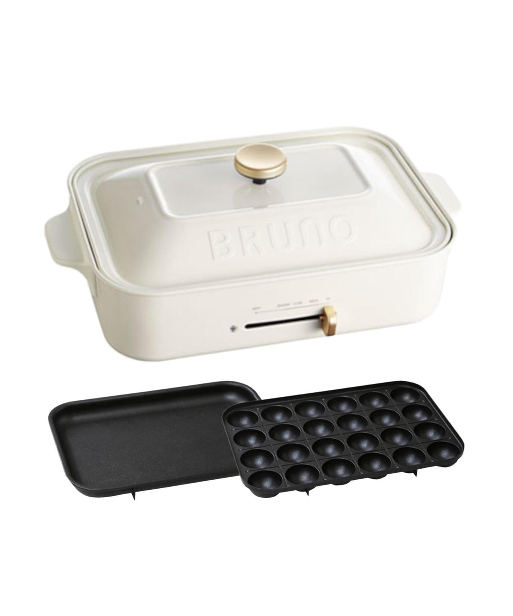 BRUNO BOE021-WH Compact Hot Plate (White) (Japan Import-No Warranty) AC100