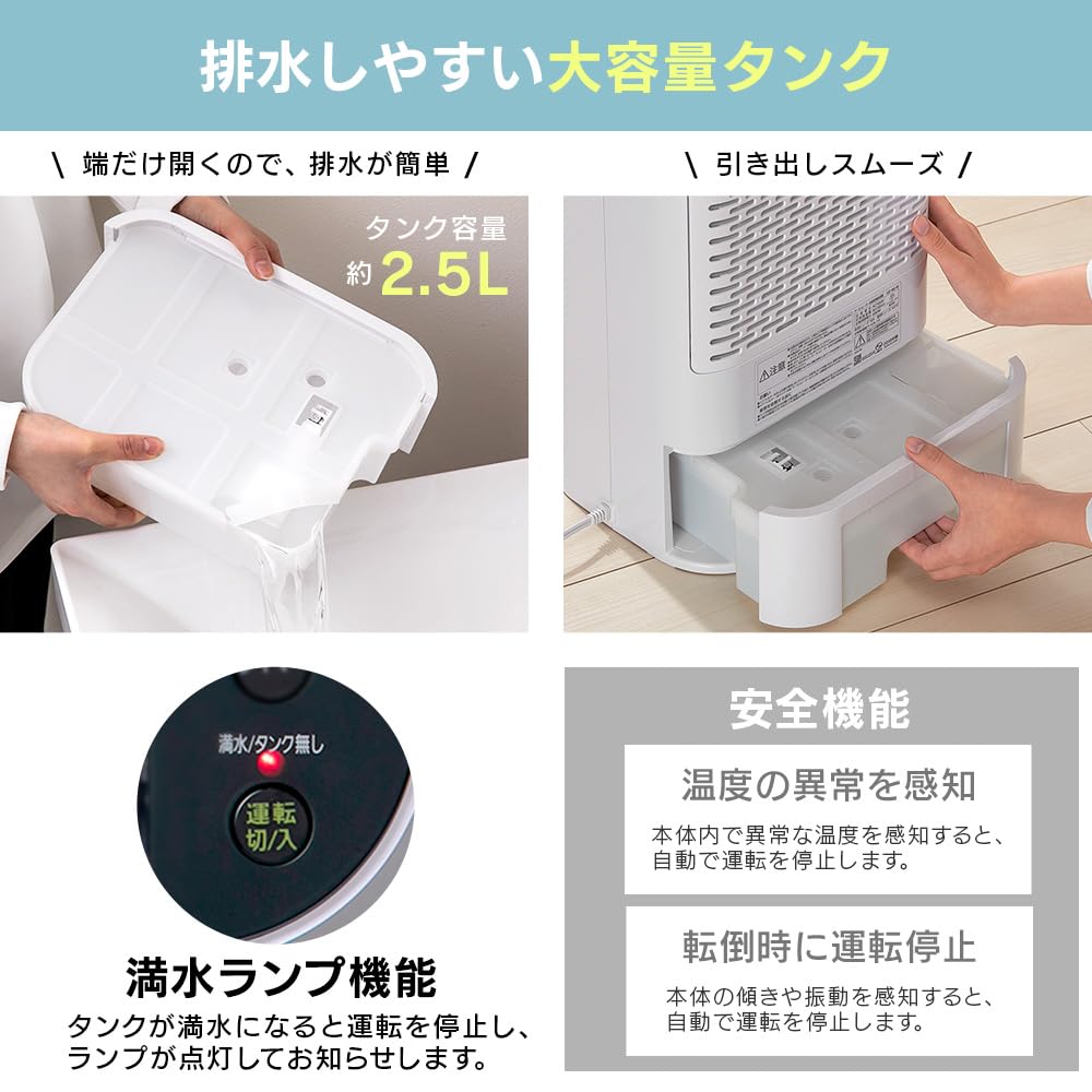 Iris Clothes Drying Dehumidifiers Drying Function Circulator Speed with Desiccant-I50 White IJD