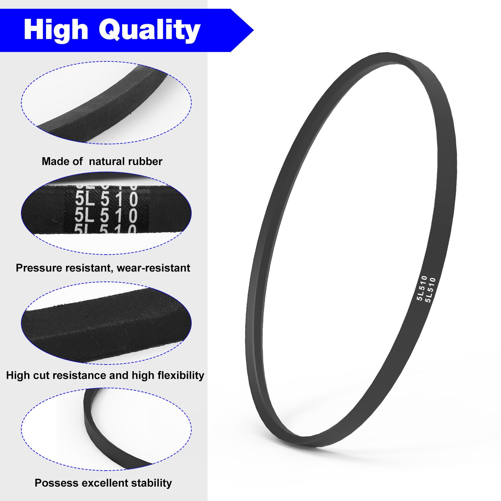 TP250 Ladder Hoist 51" V Drive Belts Replacement TranzSporter Roofing, Roofing Elevator Parts TP250 and TP400 Ladder Lift Hoist