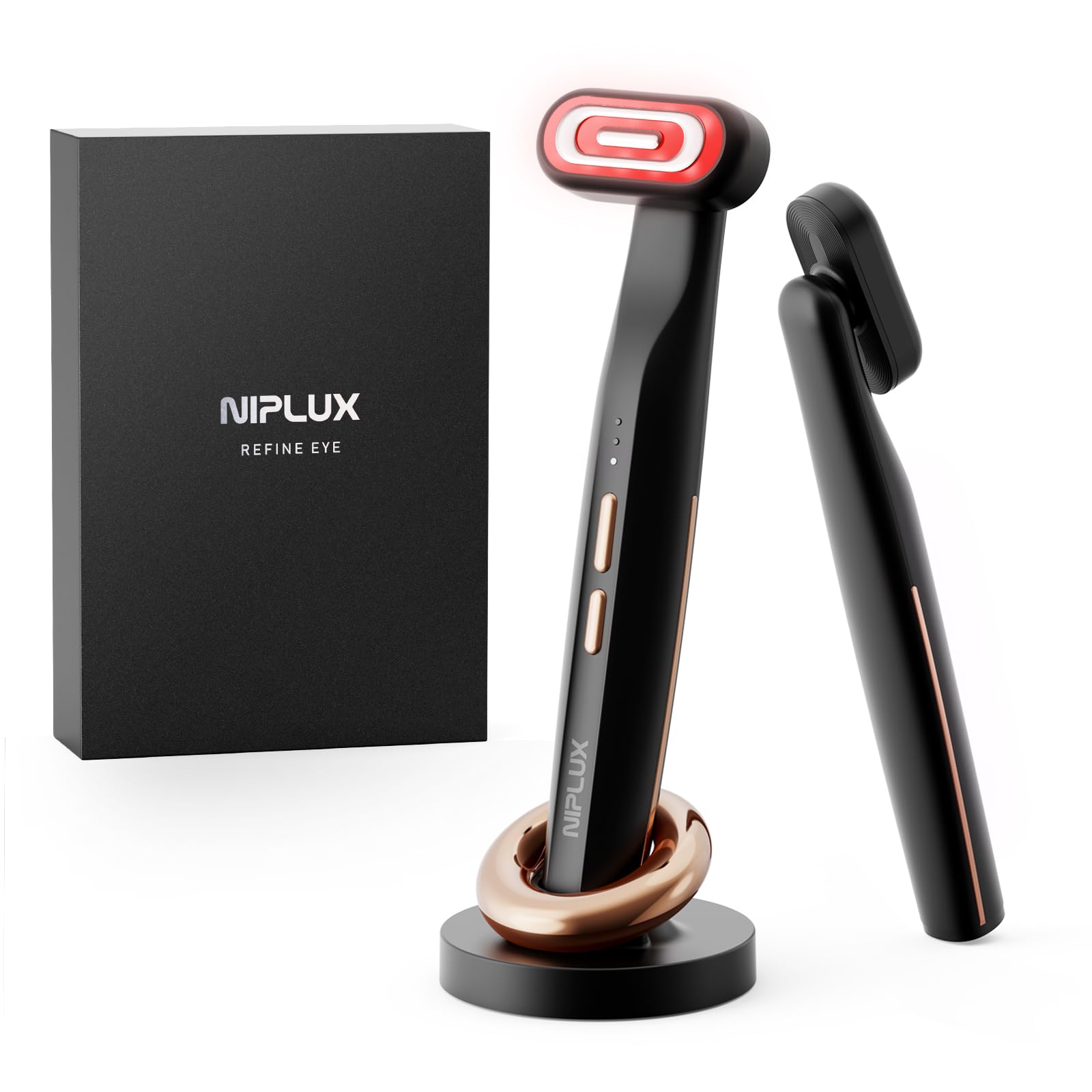 NIPLUX REFINE EYE Eye Facial Beauty Device EMS 3 Color Light LED Vibration Heat 4 in 1 Lift Care Eyes Care Small Face Electric Beauty Appliances Beauty Goods