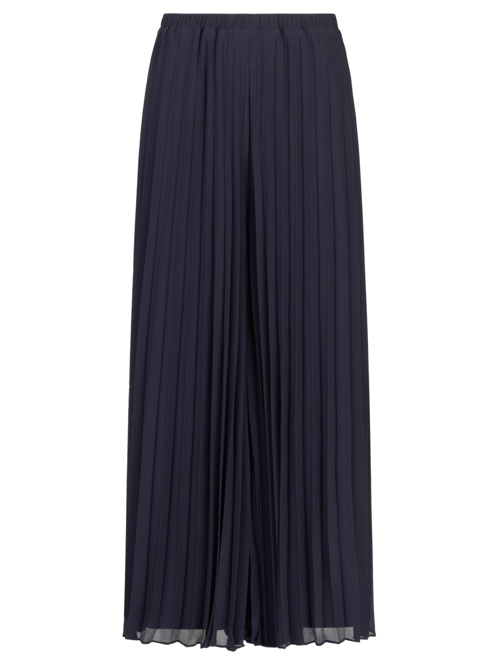 APART Fashion Plisseehose Pantalón, Noche Blue-Multicolor, 36 Mujeres