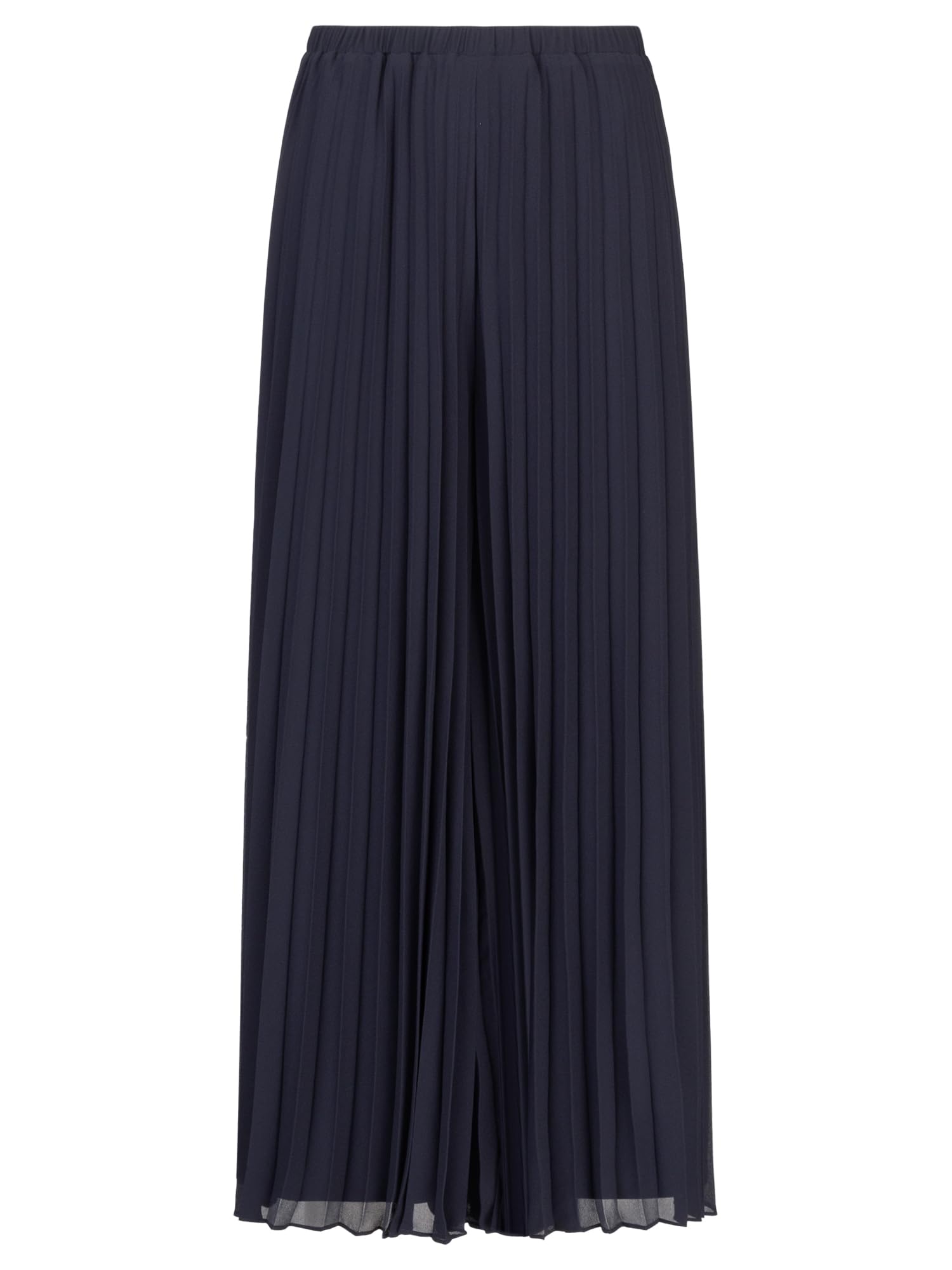 APART Fashion Plisseehose Pantalón, Noche Blue-Multicolor, 36 Mujeres