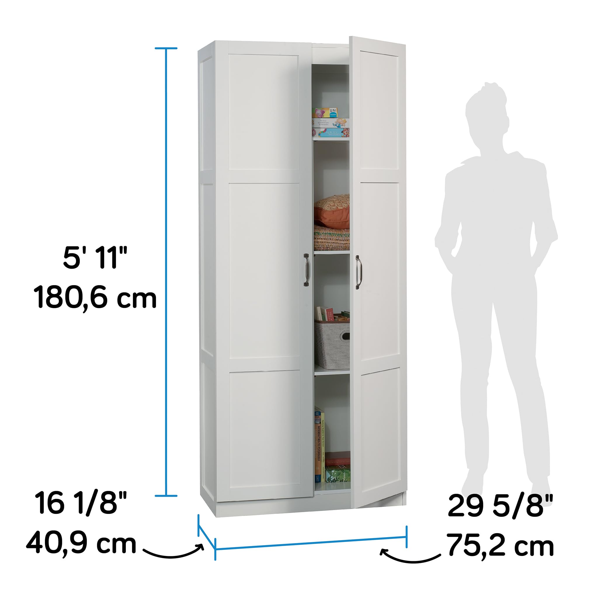 Sauder, Material Reciclado, Suave Color Blanco