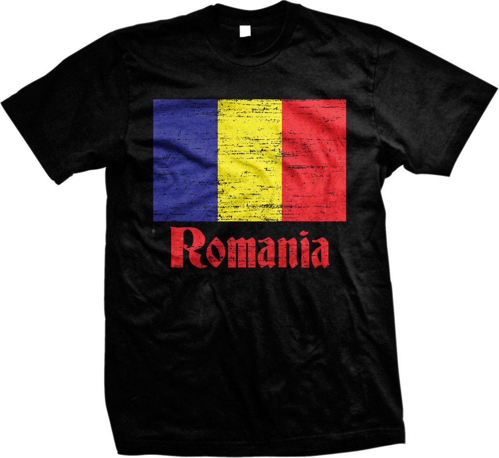 NOFO Clothing Co Flag of Romania, Romanian Flag, Mandrie Men's T-Shirt