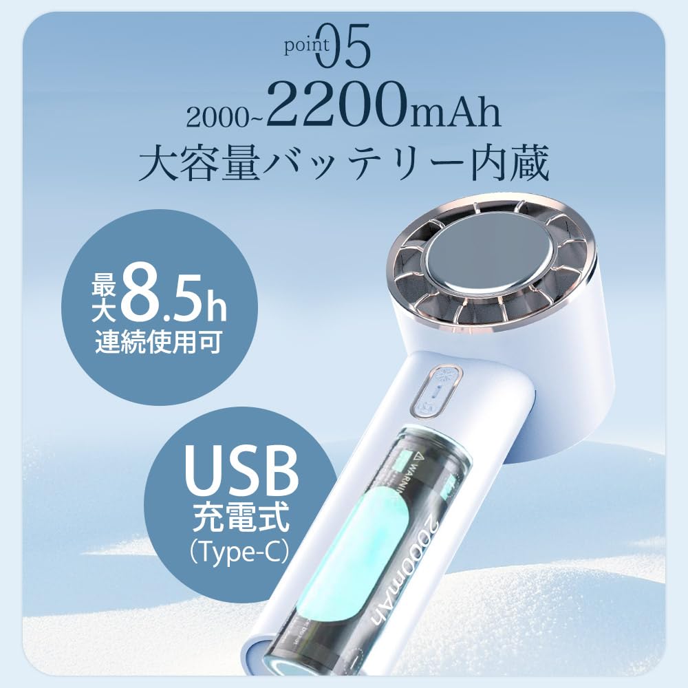 Smaly YNG-IF200 Peltier Type-c USB Rechargeable Handheld Fan, Desktop Fan, Small, Portable, Mini, Cool, Powerful, Summer Use, Handy Fan