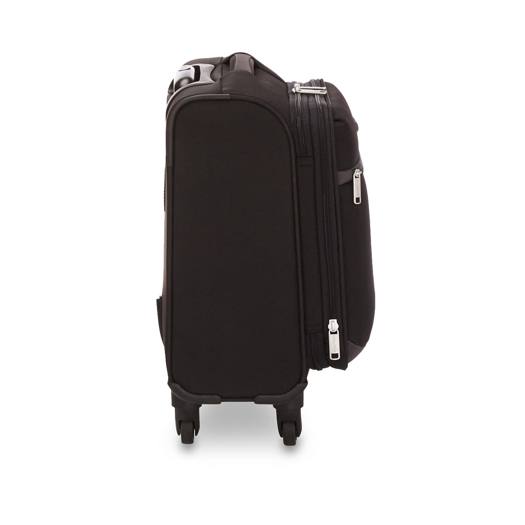 Amazon Basics Softside Carry-On Spinner Luggage Suitcase - 18 Inch (45cm), Black