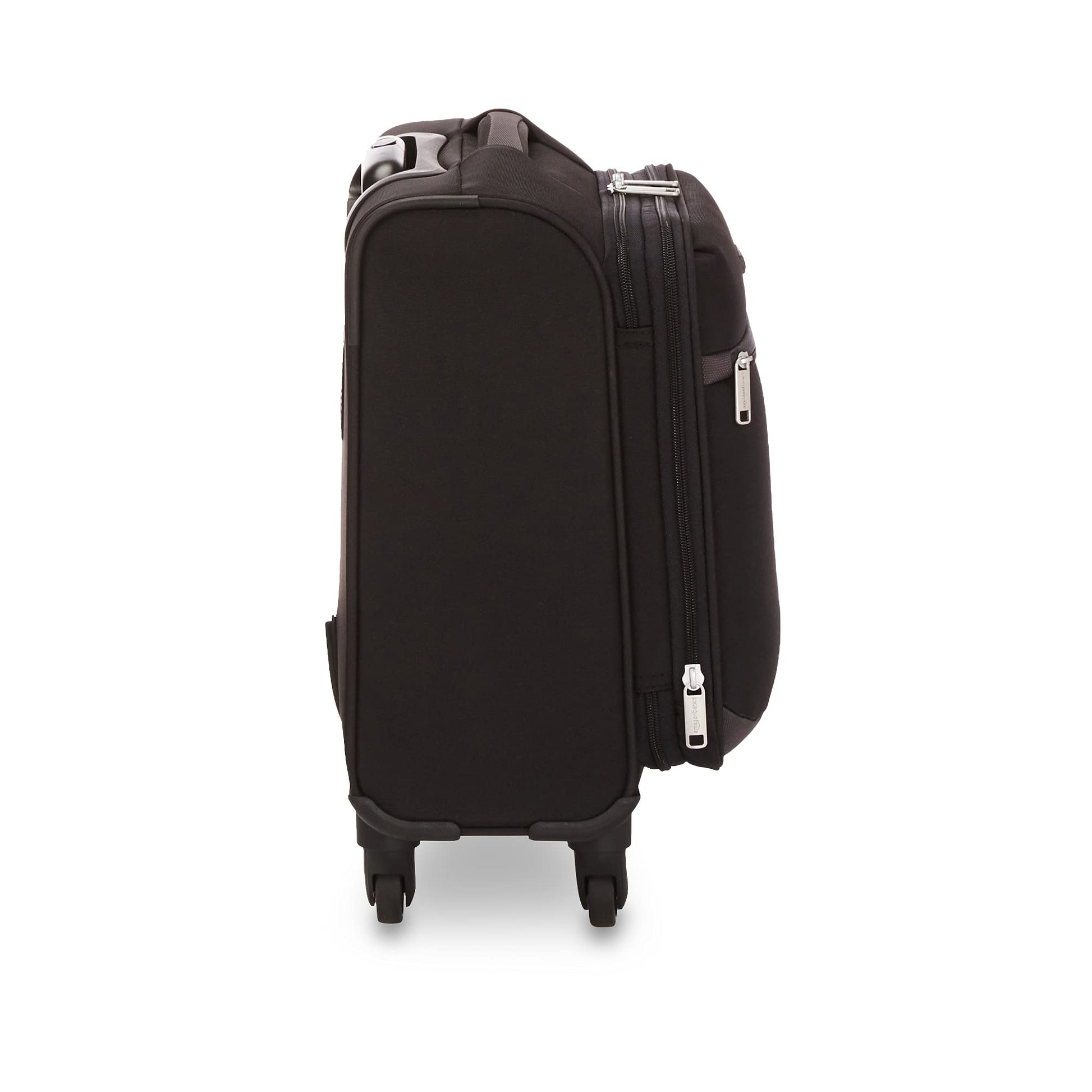 Amazon Basics Softside Carry-On Spinner Luggage Suitcase - 18 Inch (45cm), Black