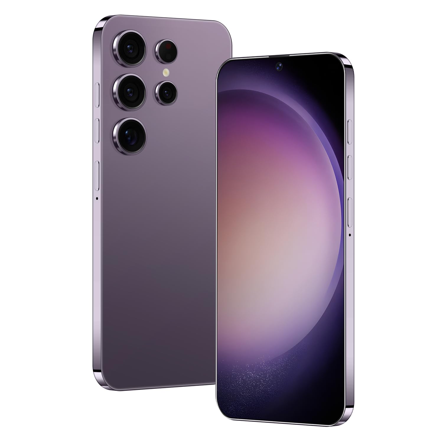 Livinyteb S23 Ultra Unlocked Cell Phone 4G Dual SIM Android Phone 8GB+256GB Unlocked Android Phone,7" HD+ Display,50MP+24MP Camera,6800mAh, 2025 Android Smart Phone (Titanium Purple)