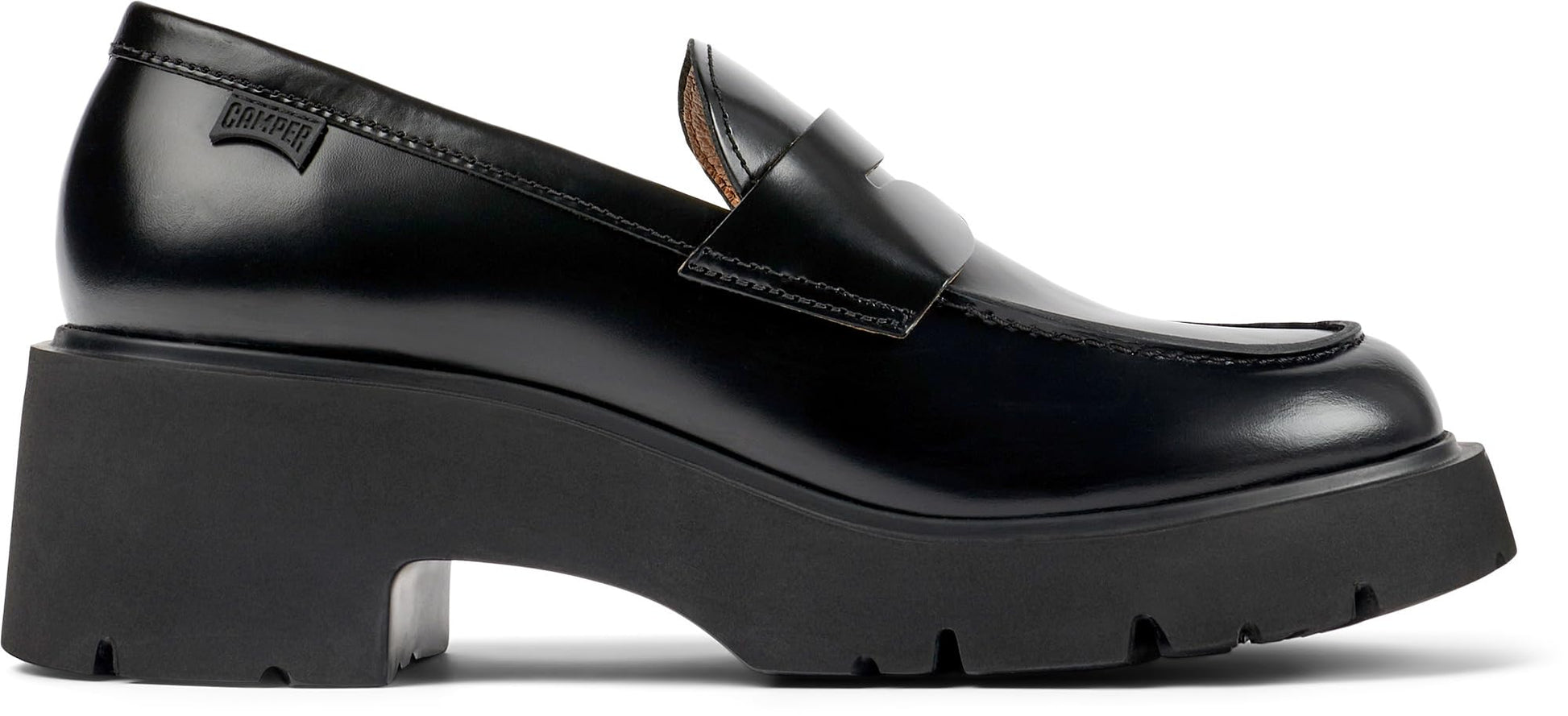Camper Women's Milah K201425 Moccasin, Negro 002, 6.5 UK