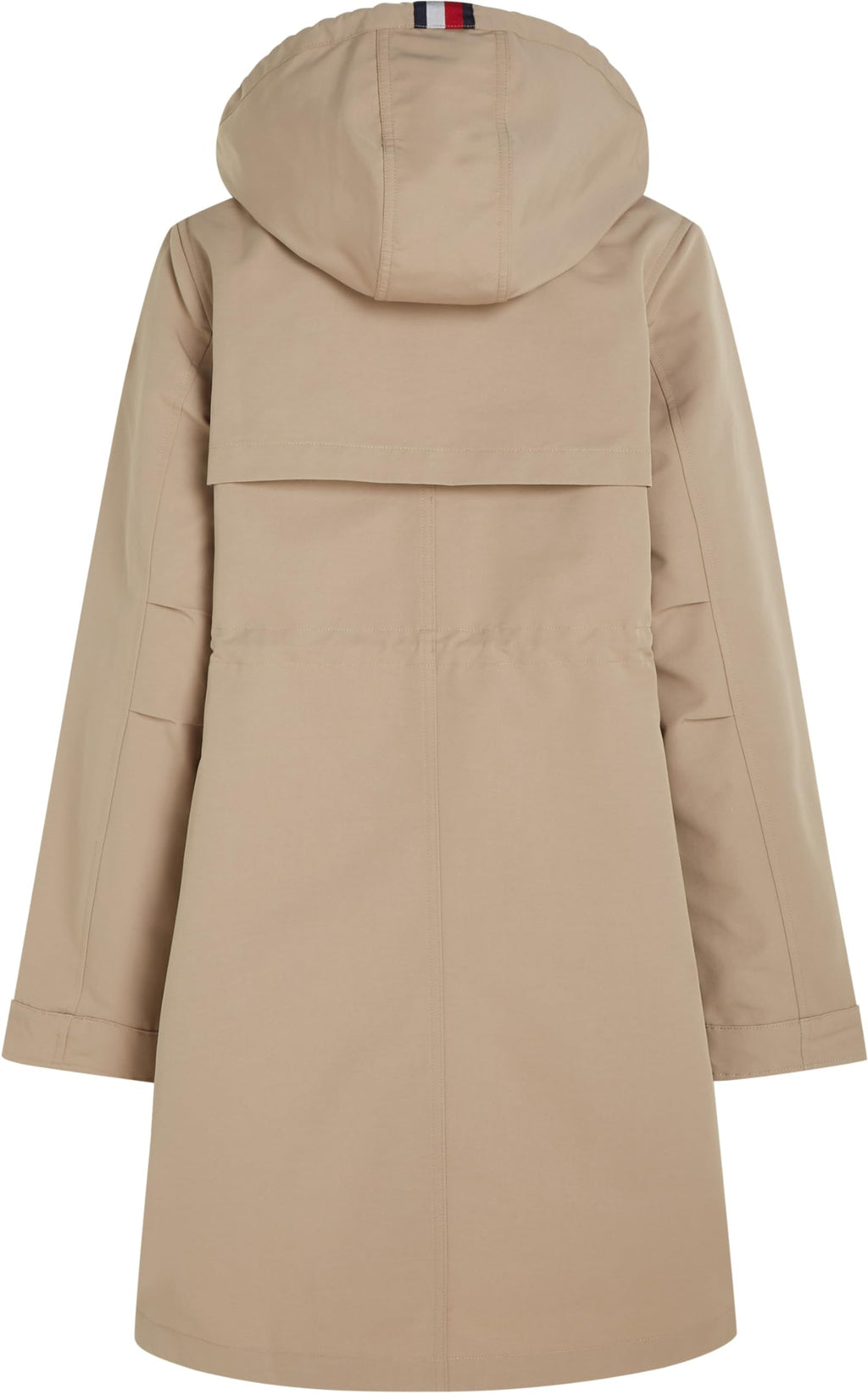 Tommy Hilfiger Parka Mujer Impermeable, Beige (Beige), 42