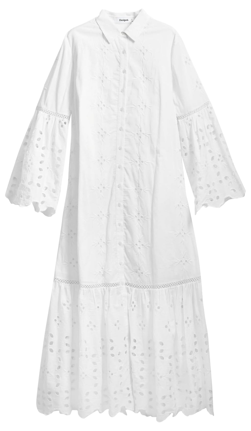 Desigual Vest_Orleans Casual Dress, Blanco, M Women's