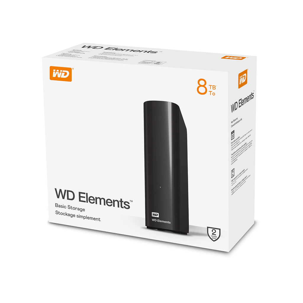 WD Elements Masaüstü 8 TB Harici Hard Disk USB 3.0 (WDBWLG0080HBK-EESN)