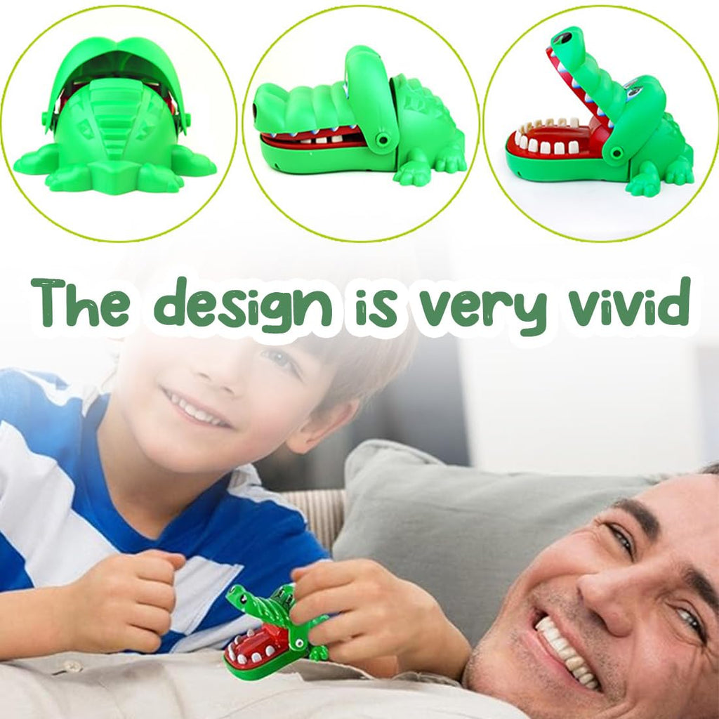 2 Piezas Cocodrilo Tiburón Dentista Juego para niños, Divertido Boca Dentista Bite Finger Familia Juego, Cocodrilo Juguete De Entretenimiento Familiar Juguete Interactivo Familiar para Niños