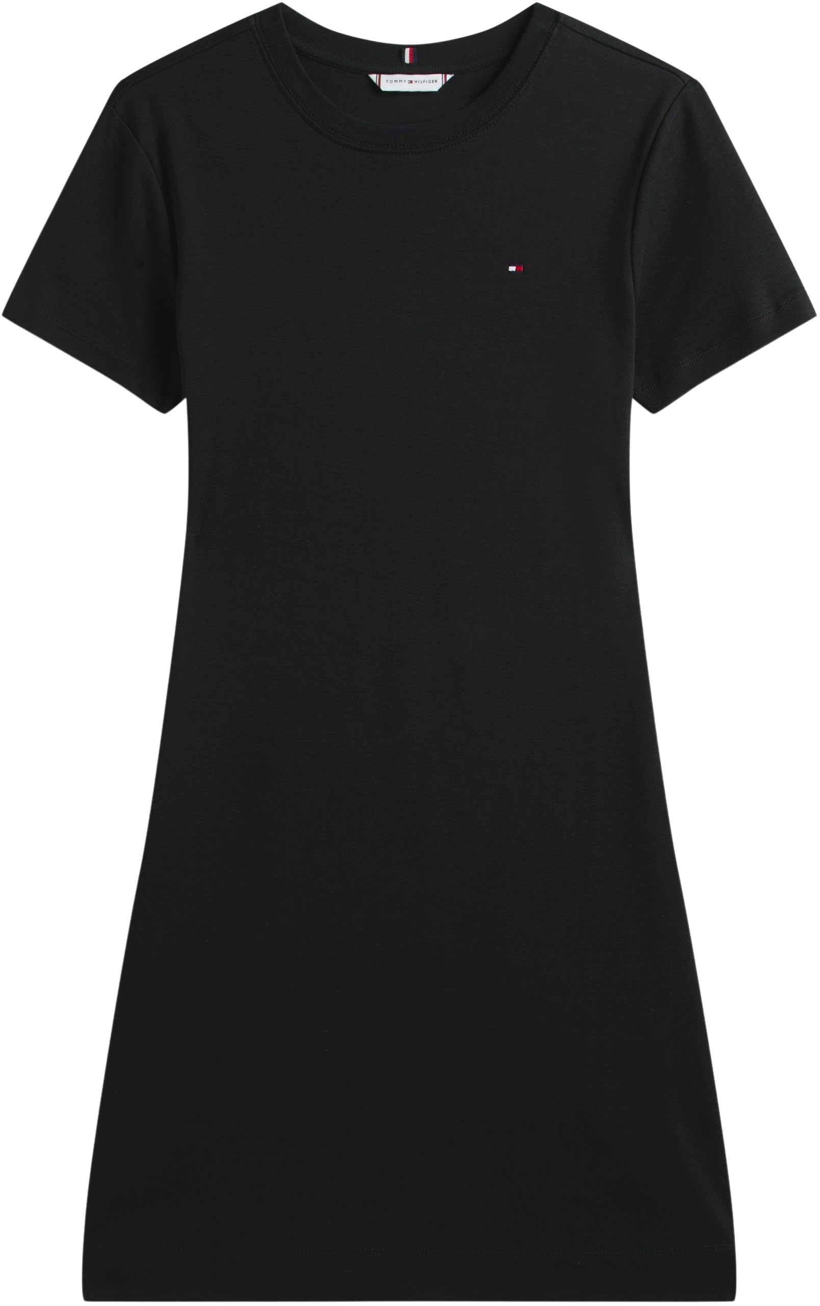 Tommy Hilfiger Vestido Mujer New Cody Slim Short Dress de algodón, Negro (Black), S