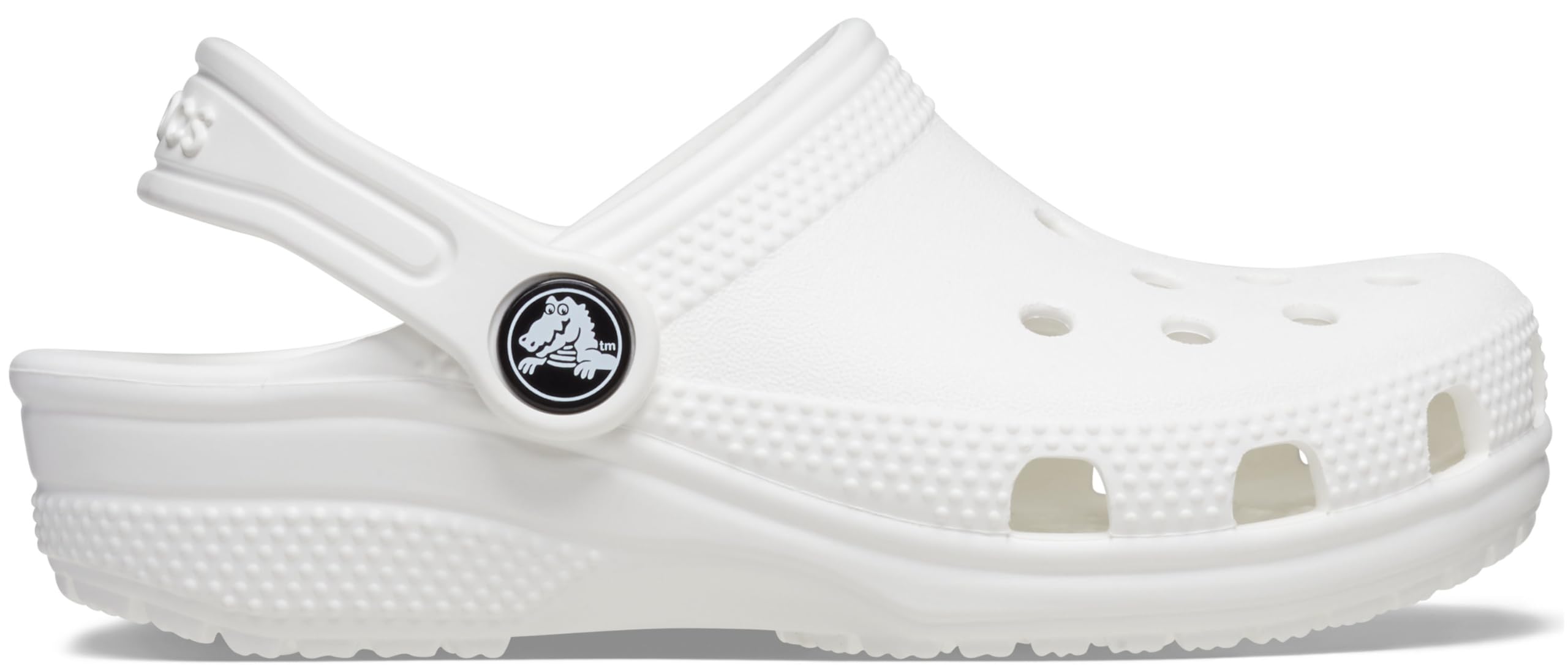 Crocs Unisex-Child Classic Clogs, White, 5 Big Kid