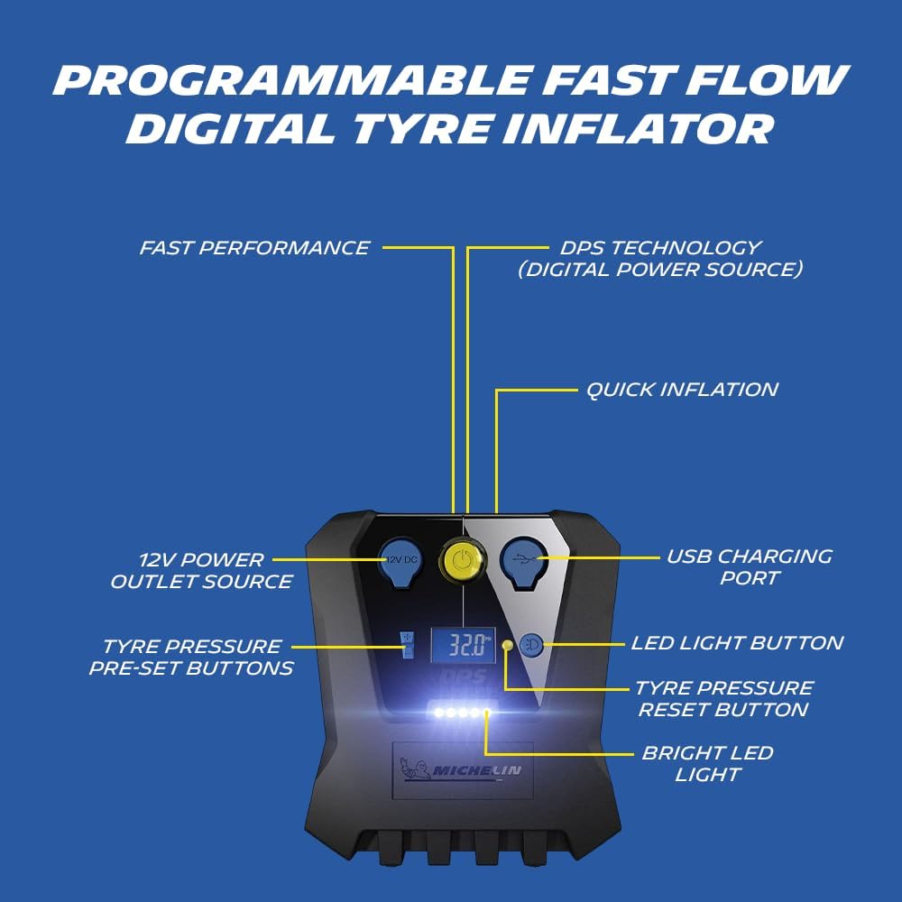 MICHELIN High Power Tyre Inflator (ML-12266)