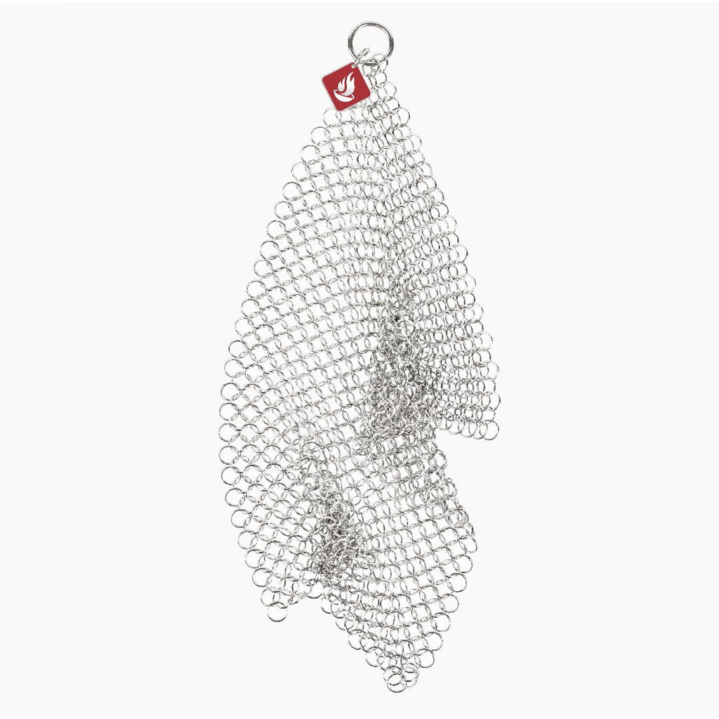 Knapp Made Chainmail Bulaşık Bezi 17,78 cm x 12,7 cm - Kirli Süngerinizi Değiştirin - Çok Amaçlı Mutfak Gereçleri, Tencere ve Tavalar Temizleyici - Ömür Boyu Sürer