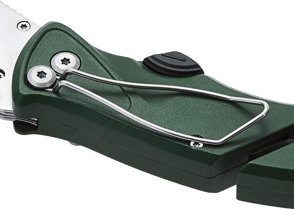 Amazon Basics Heavy Duty Folding Utility Knife with Belt Cutter and Blade Storage