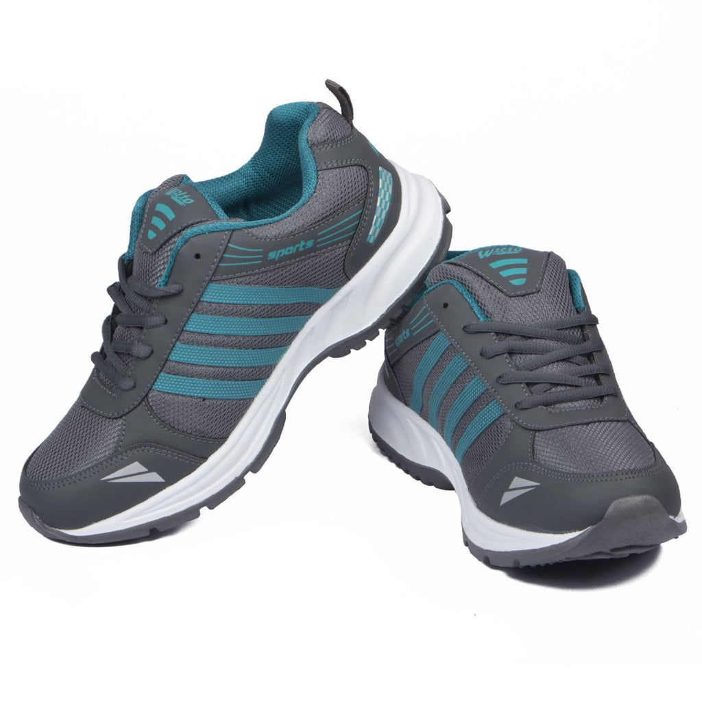ASIAN Men's Wonder-13 Firozi Mesh Sports Running Shoes UK-9 Green