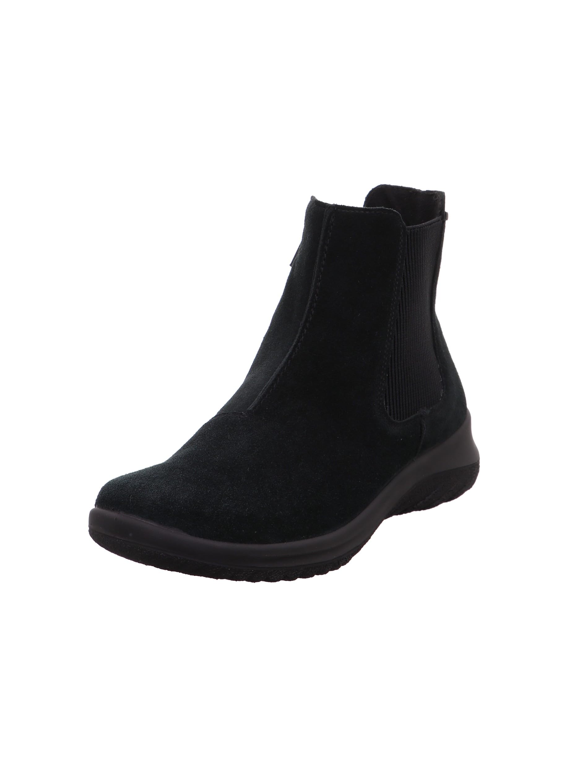 Legero Botas suaves para mujer Gore-Tex Chelsea ligeramente forradas, Negro 0000, 39 EU
