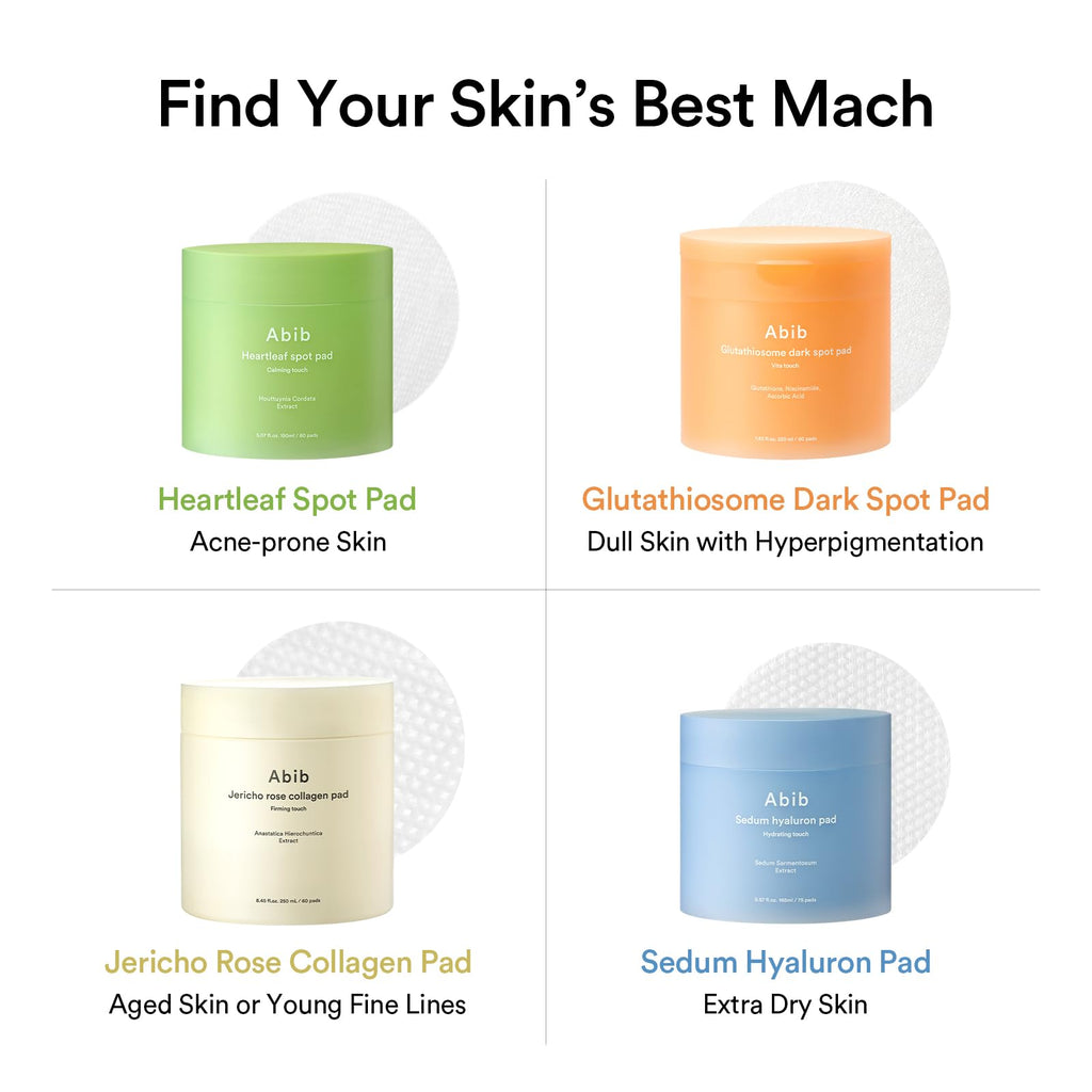 Abib Heartleaf Spot Pad Calming Touch 80pads 5.07 fl.oz. | Korean Acne Soothing Toner Pads for Face, Cleansing, Disposable, Exfoliant, Skin Care (Non-refillable)