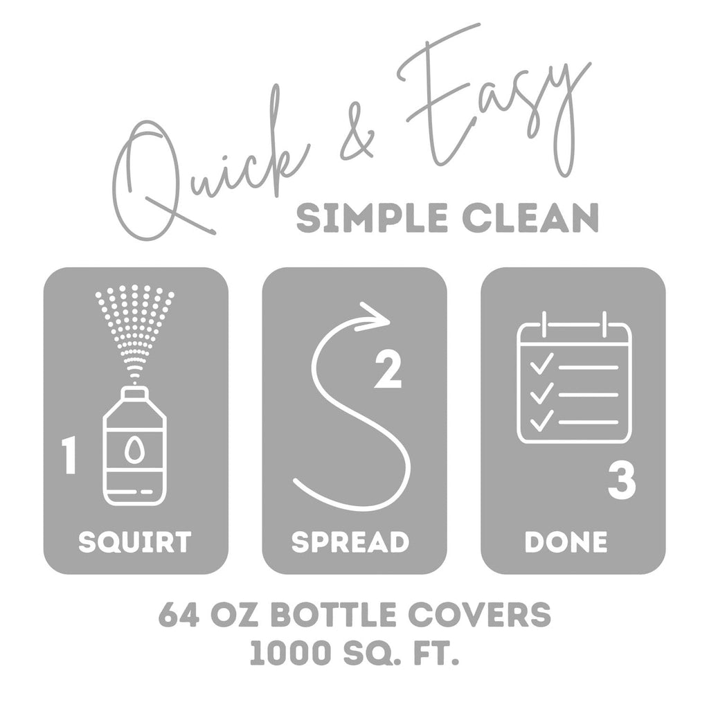 Quick Shine Parke Zemin Parlaklığı 64 oz, 2 Adet | Bitki Bazlı Temizleyici ve Lehçe w Carnauba | Basitçe Fışkırtma ve Yayma | Tamir Etmeyin, Quick Shine It | Daha Güvenli Seçim Temizleyici |