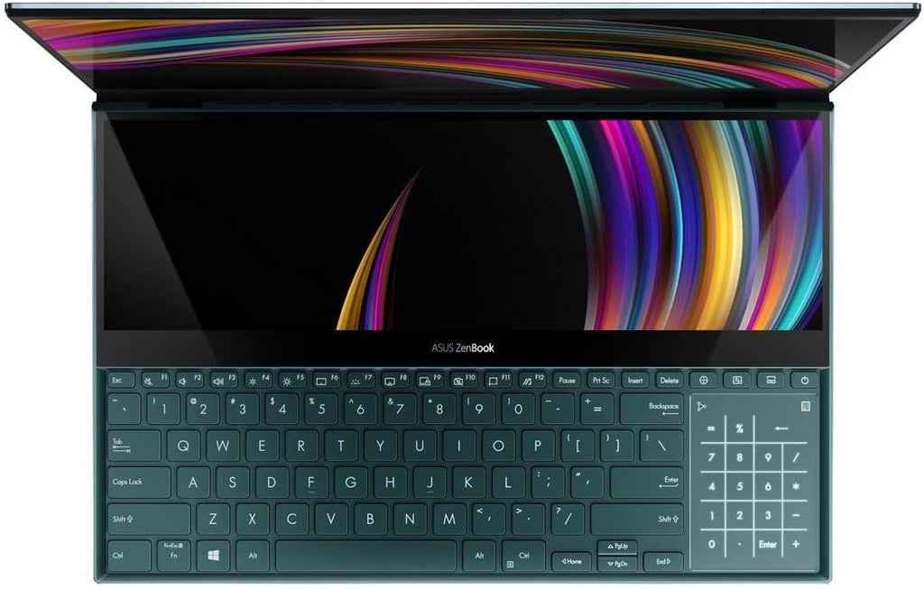 ASUS ZenBook Pro Duo UX581GV 15.6" 4K Dual Touch Pantalla 4K Alexa (Intel i7-9750H, 512 GB PCI-e SSD, 16 GB de RAM, NVIDIA GeForce RTX 2060 6 GB de gráficos, Windows 10, UK -Teclado (QWERTY))