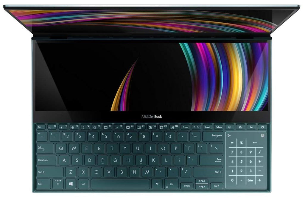 ASUS ZenBook Pro Duo UX581GV 15.6" 4K Dual Touch Pantalla 4K Alexa (Intel i7-9750H, 512 GB PCI-e SSD, 16 GB de RAM, NVIDIA GeForce RTX 2060 6 GB de gráficos, Windows 10, UK -Teclado (QWERTY))