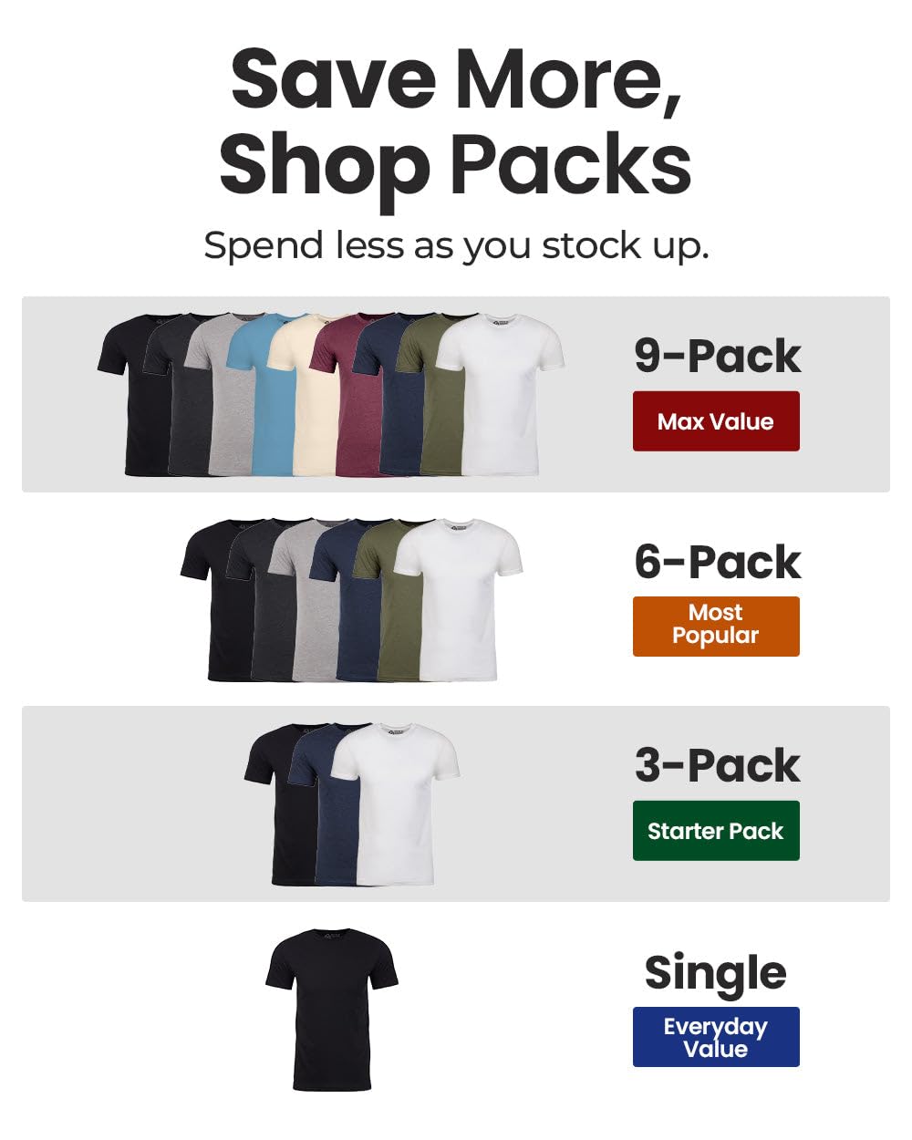 INTO THE AM Men's Plain Tees - Fitted Crewneck T-Shirts Casual Gym Workout Black White Short Sleeve Tshirts Shirts for Men (Black, X-Large)