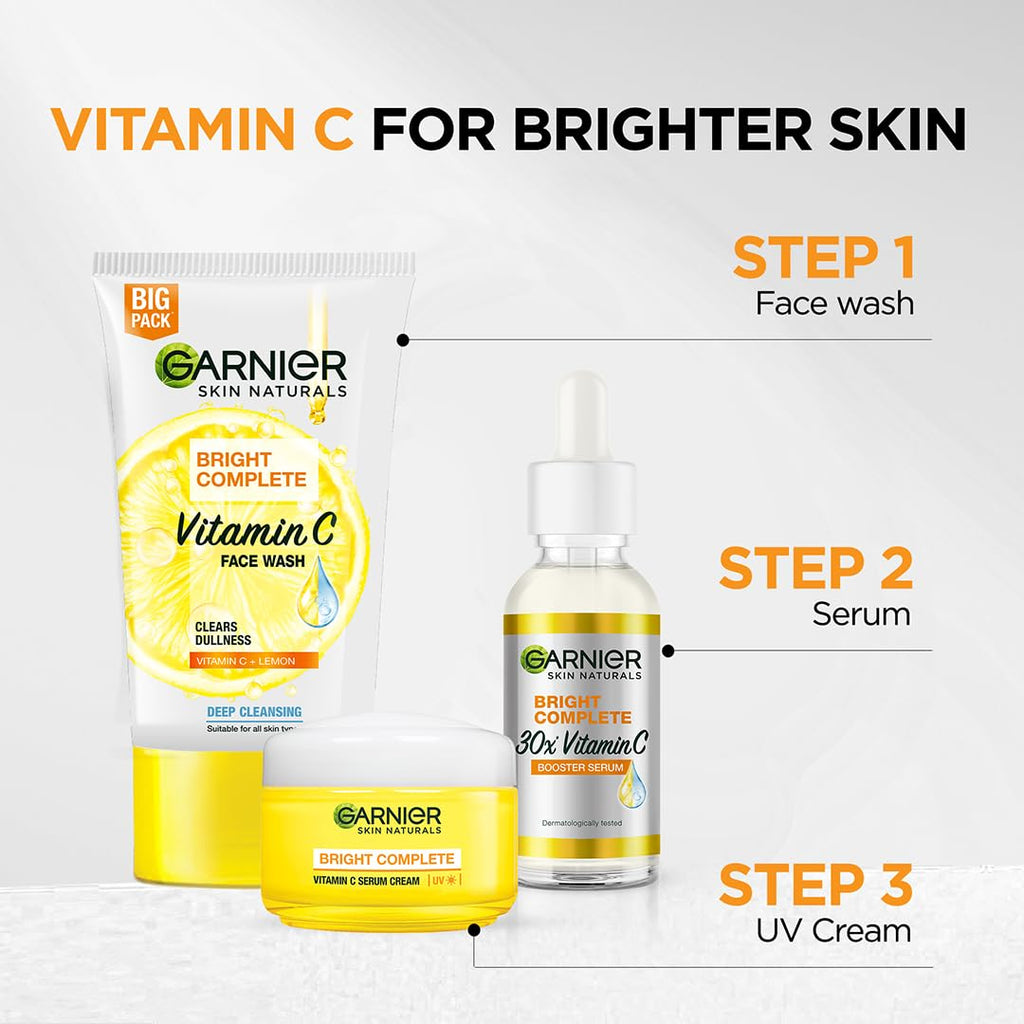 Garnier Skin Naturals, Day Cream, Brightening and with Sun Protection, Bright Complete, 45 g