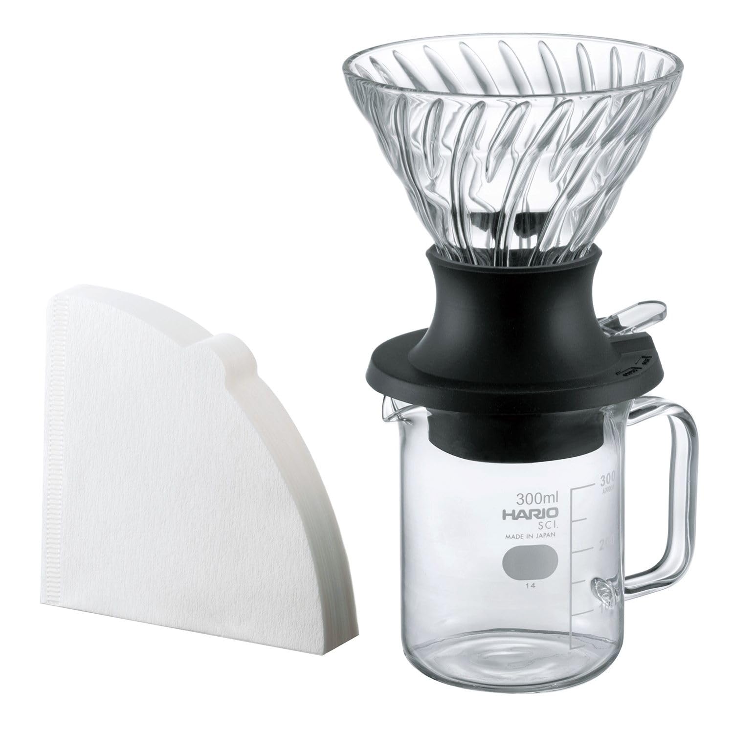HARIO Immersion Dripper SWITCH Server Set Finished capacity 200ml Set of 40 paper filter