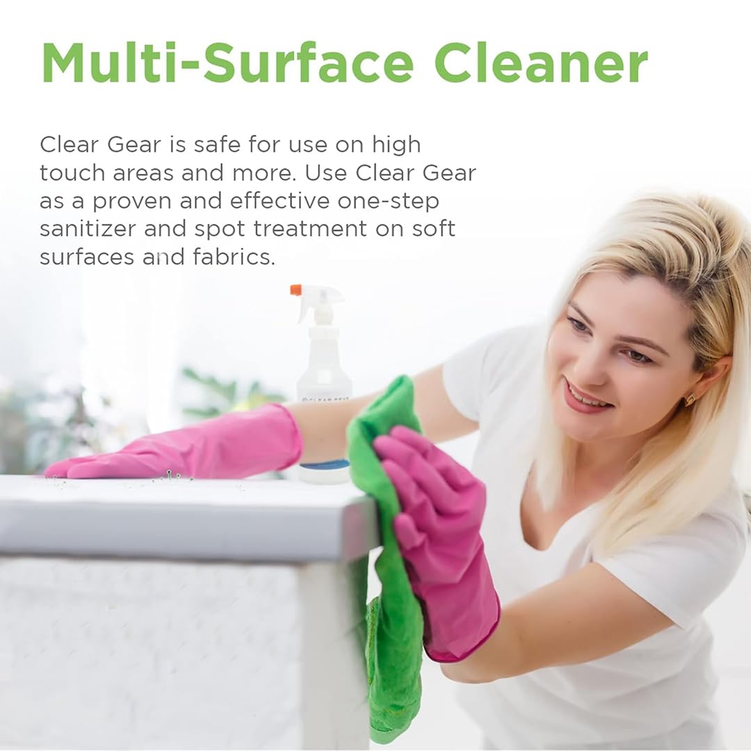 Clear Gear Disinfectant and Deodorizer for Sports Equipment 1 Gallon Bottle