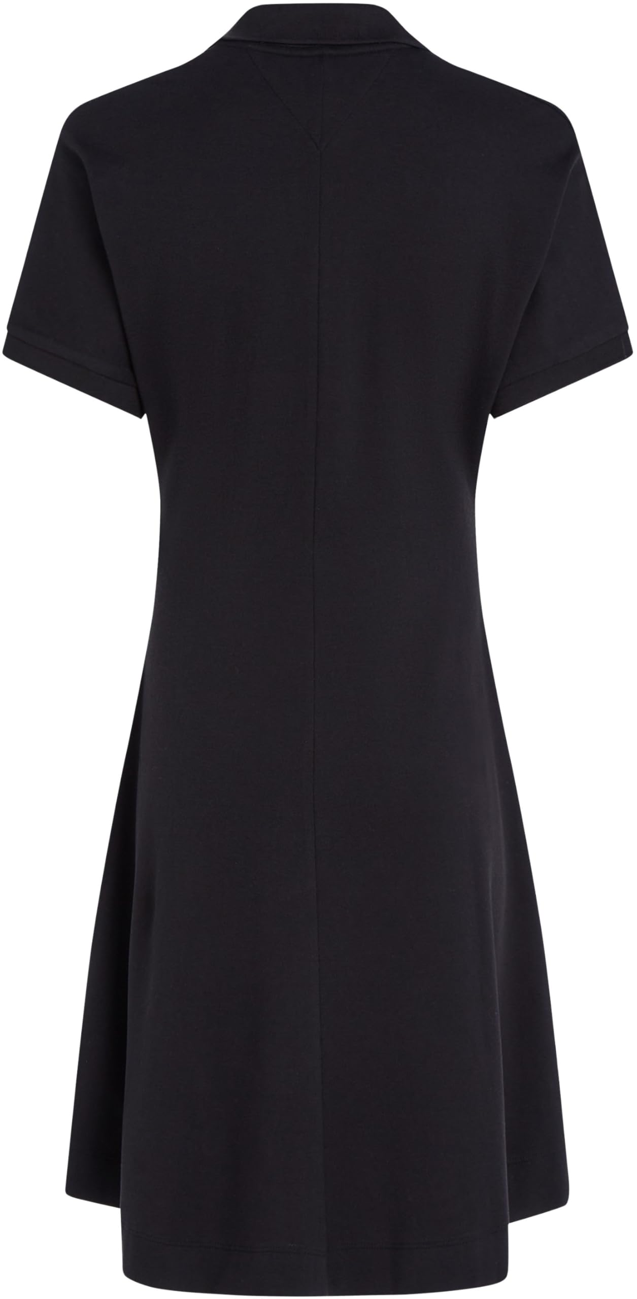 Tommy Hilfiger Vestido Tipo Polo Mujer Lyocell Fit & Flare, Negro (Black), XXL