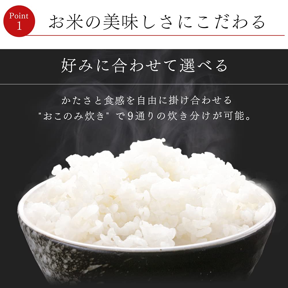 IRIS OHYAMA RC-IK10-B RC-IK10-B, Whole Grain Rice Cooker with Induction Function, Pack of 10