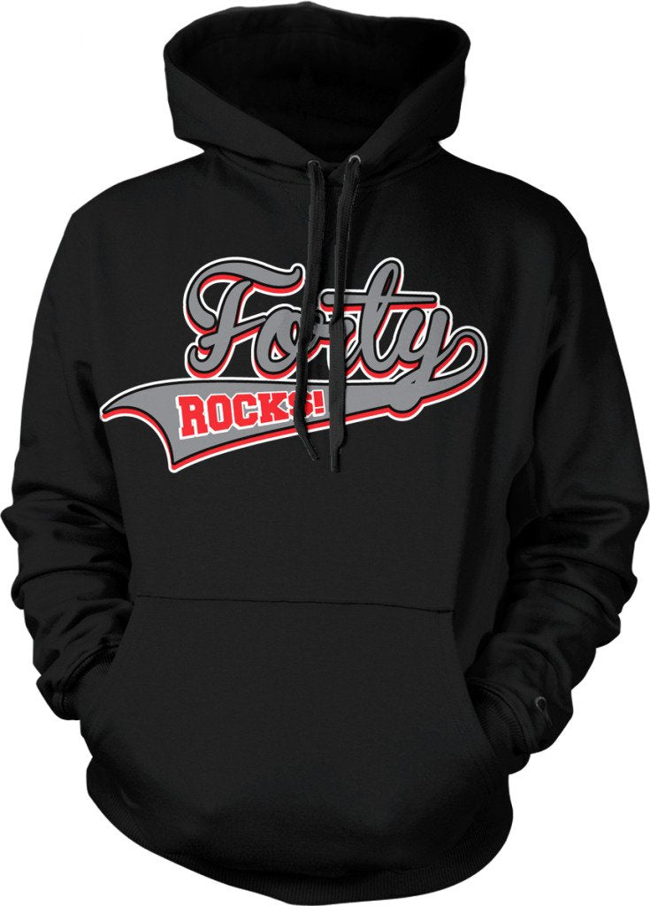 NOFO Clothing Co Forty Rocks, 999 Rocks, Happy 999th, Happy Birthday, 999th Pride Hooded Sweatshirt