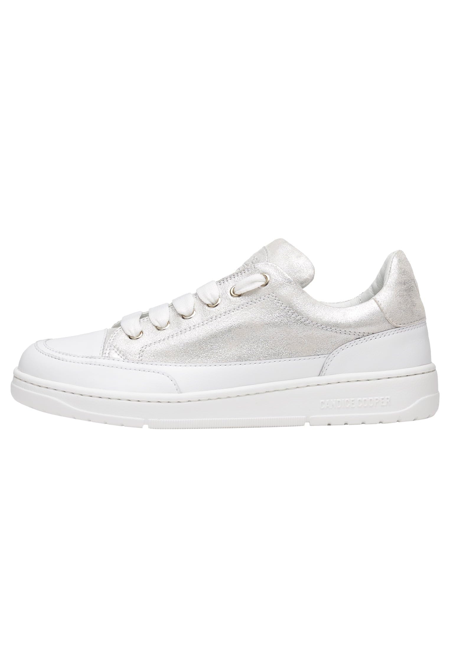 Candice Cooper VELANIE-Zapatillas Deportivas de Piel, Plateado 41