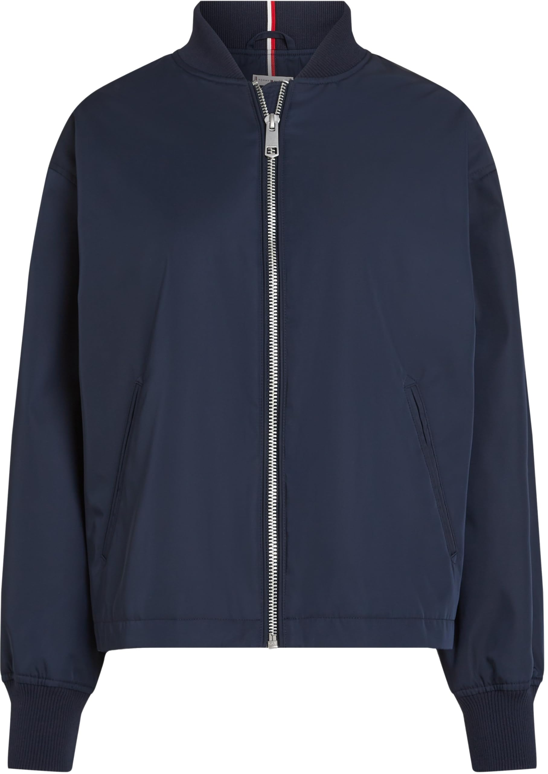 Tommy Hilfiger Cazadora Bomber Mujer Casual Nailon fina, Azul (Dark Night Navy), L
