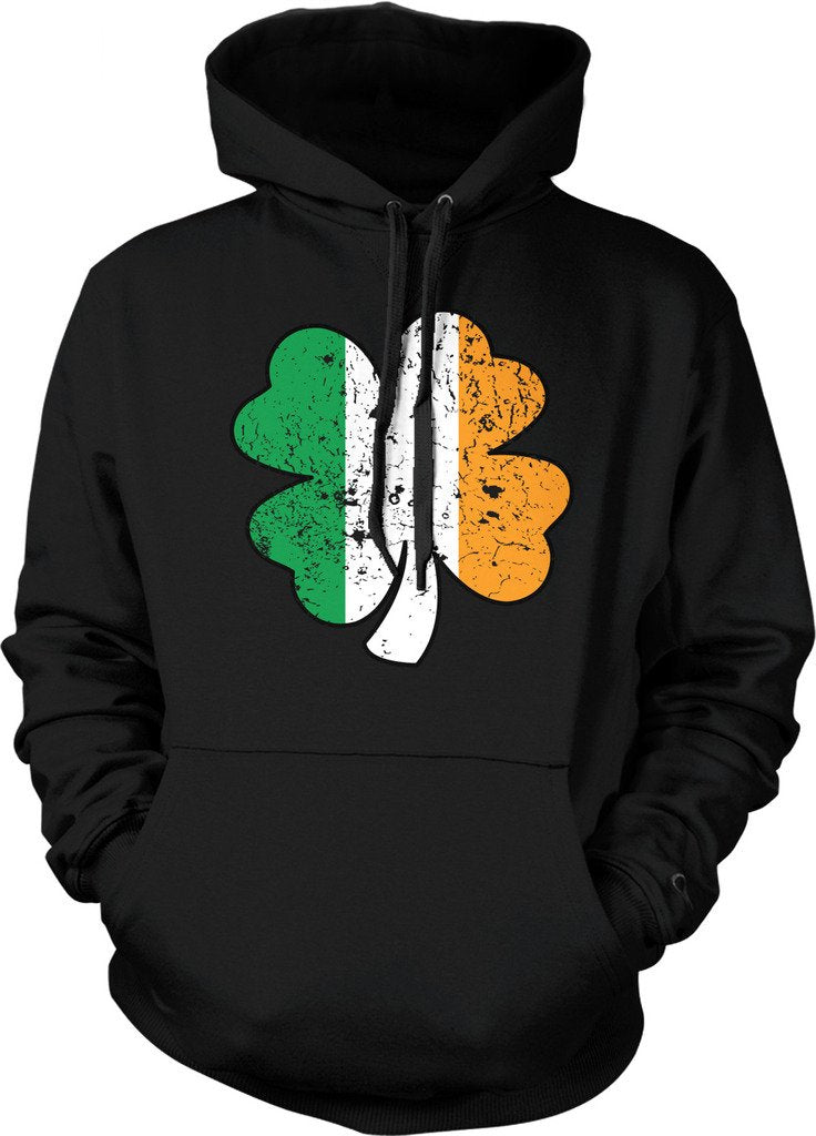 NOFO Clothing Co Four Leaf Clover, Irish Clover, Lucky Clover Hooded Sweatshirt
