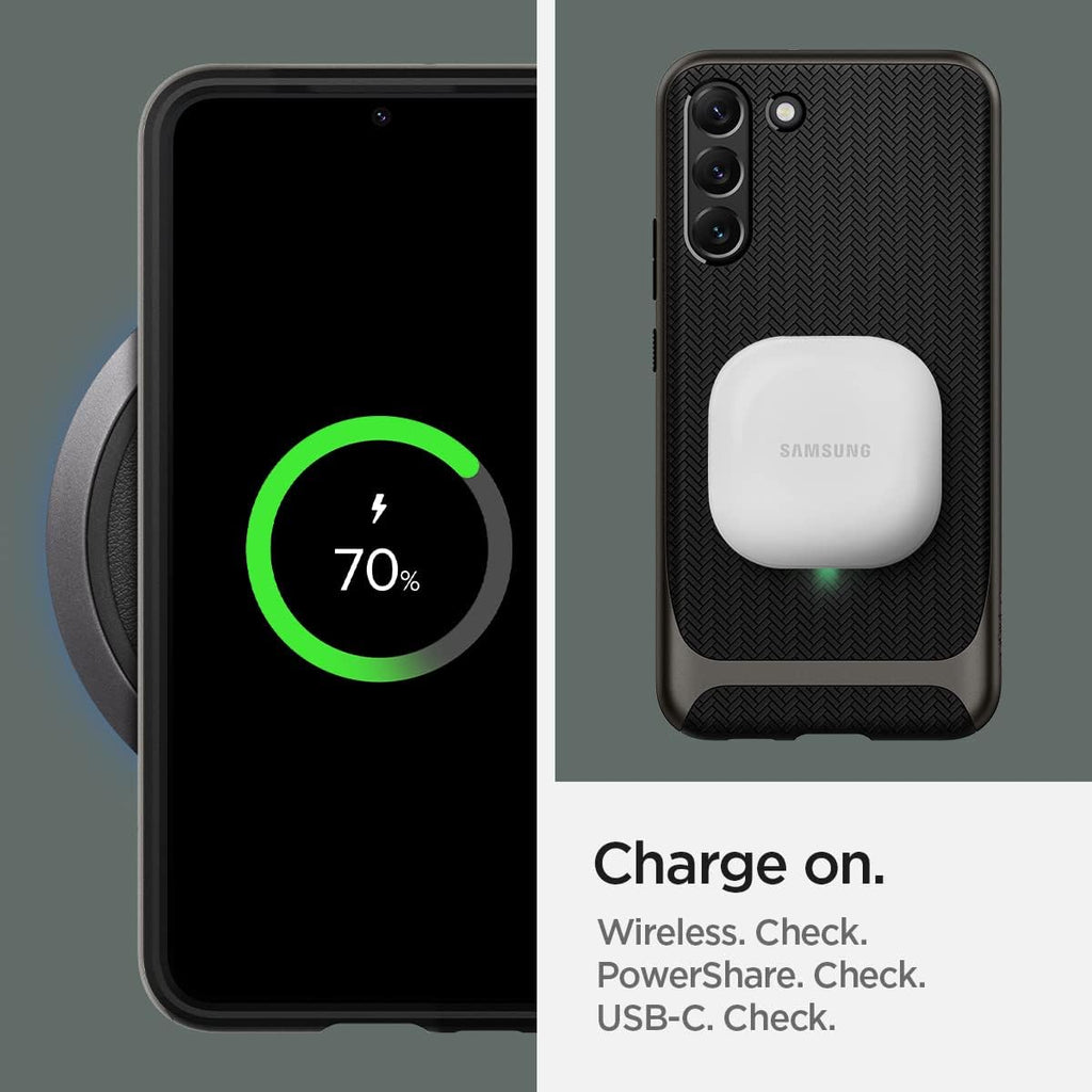 Spigen Neo Hybrid Designed for Galaxy S22 Case (2022) - Gunmetal