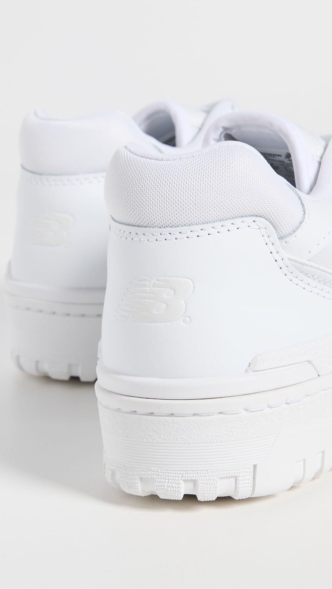 New Balance Men's BB550 Sneakers, White/White/White, 4.5 Medium US