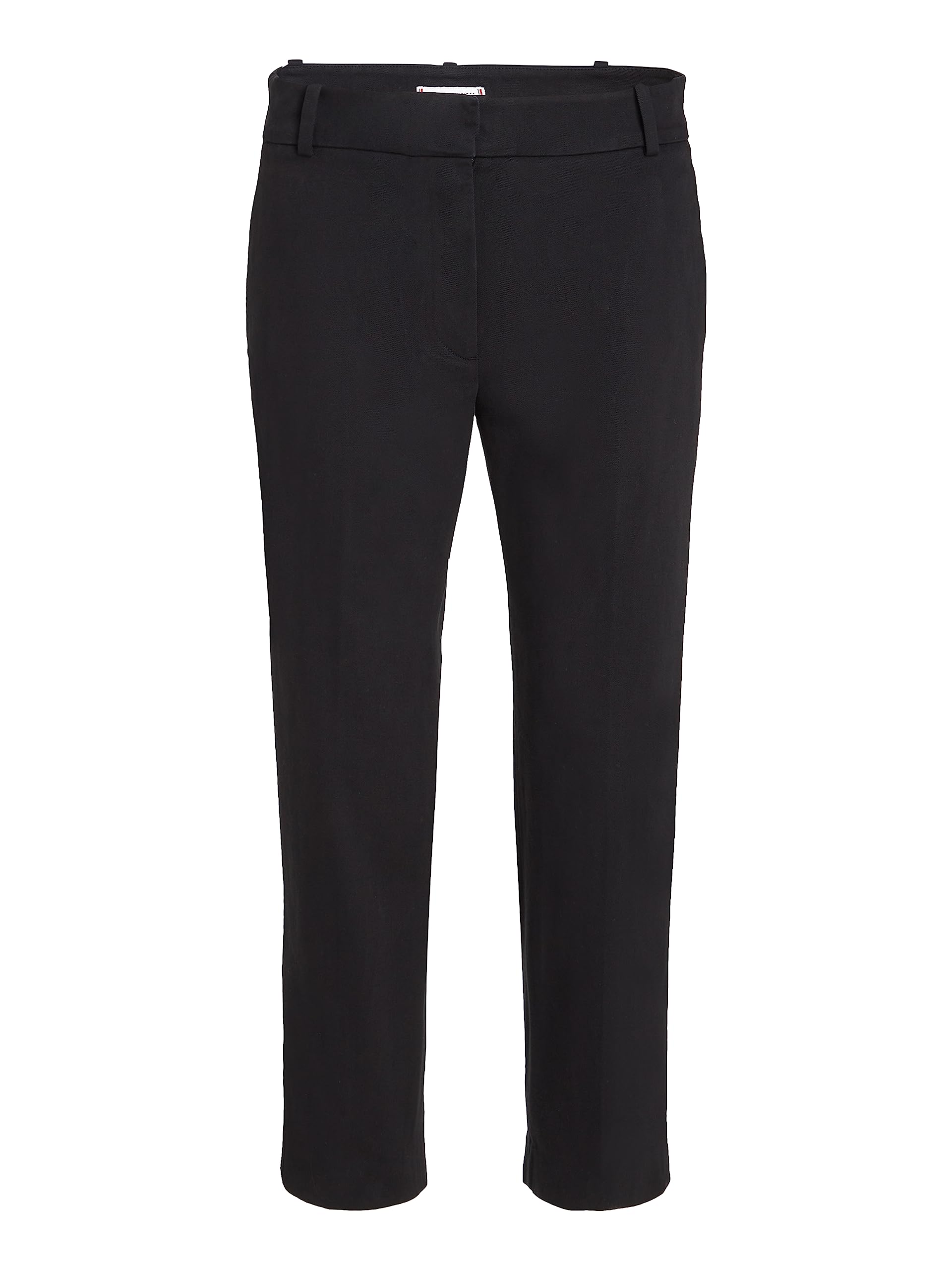 Tommy Hilfiger Essential Slim Straight Co Chino, Mujer, Negro, 42