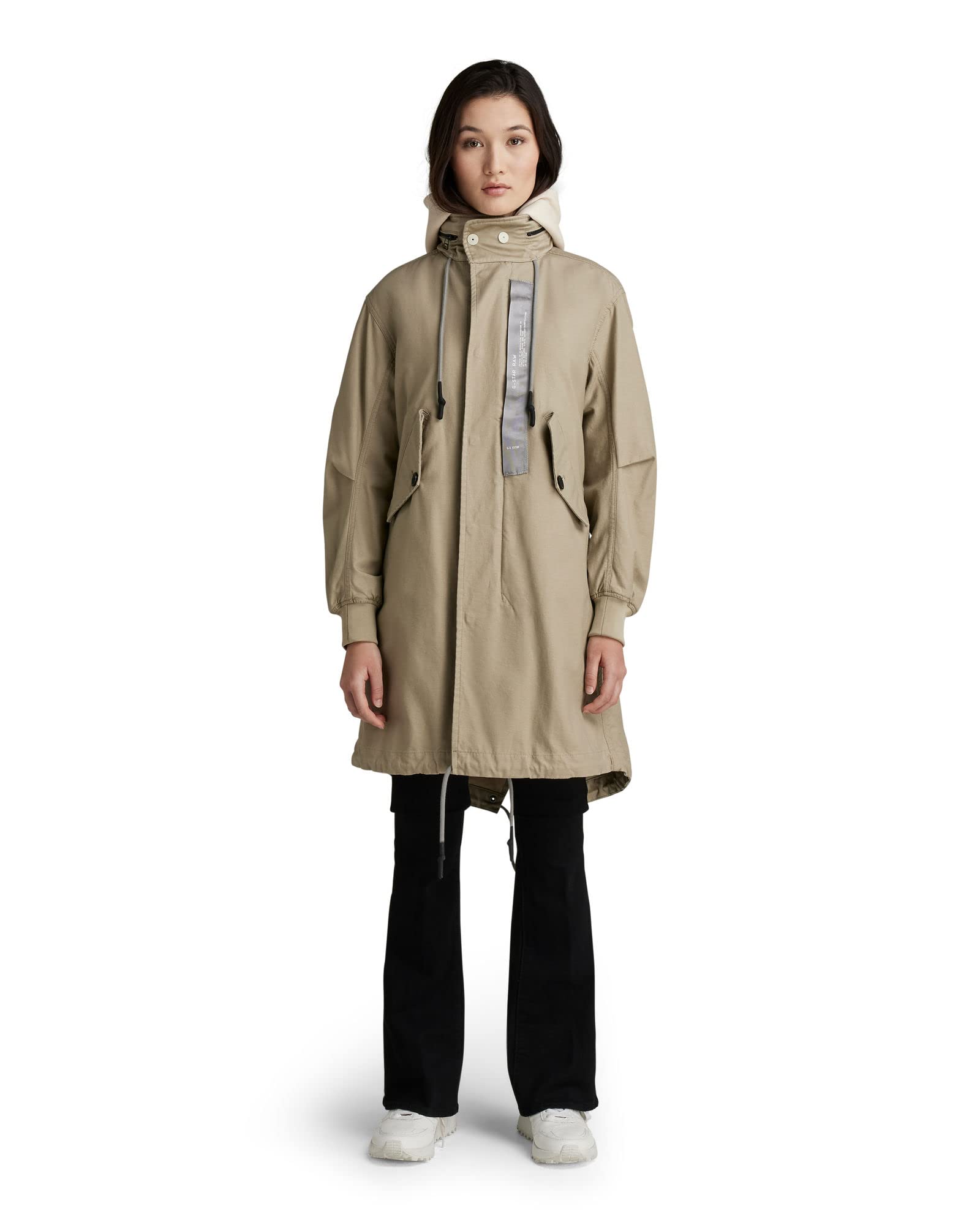 G-Star Para Mujer Parka Fishtail, Beige (tree house D21020-C960-C941), M