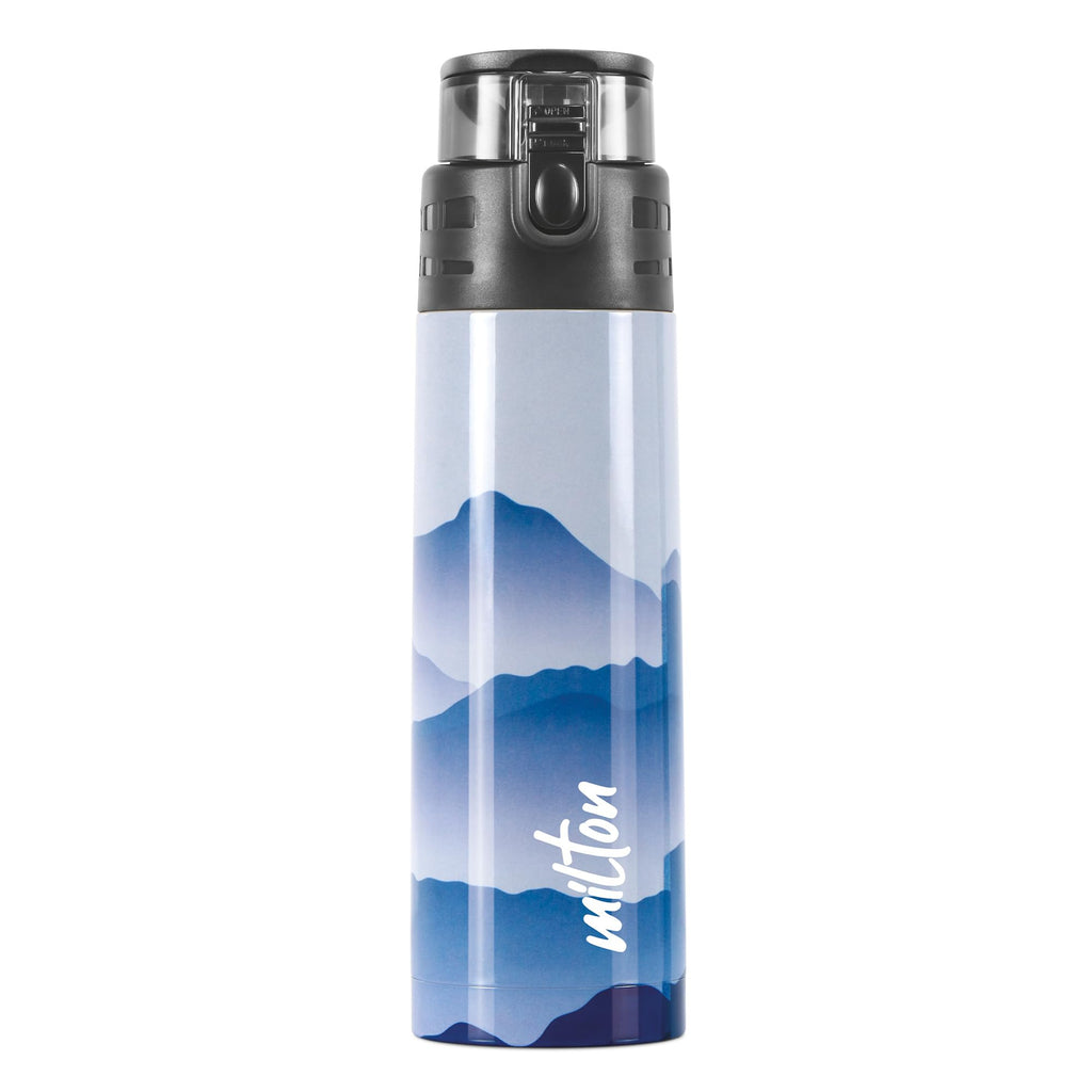 Milton Artesia 900 Thermosteel Insulated Water Bottle, 750 ml, Blue | Hot and Cold | Leak Proof | Office Bottle | Sports | Home | Kitchen | Hiking | Treking | Travel | Easy to Carry | Rust Proof